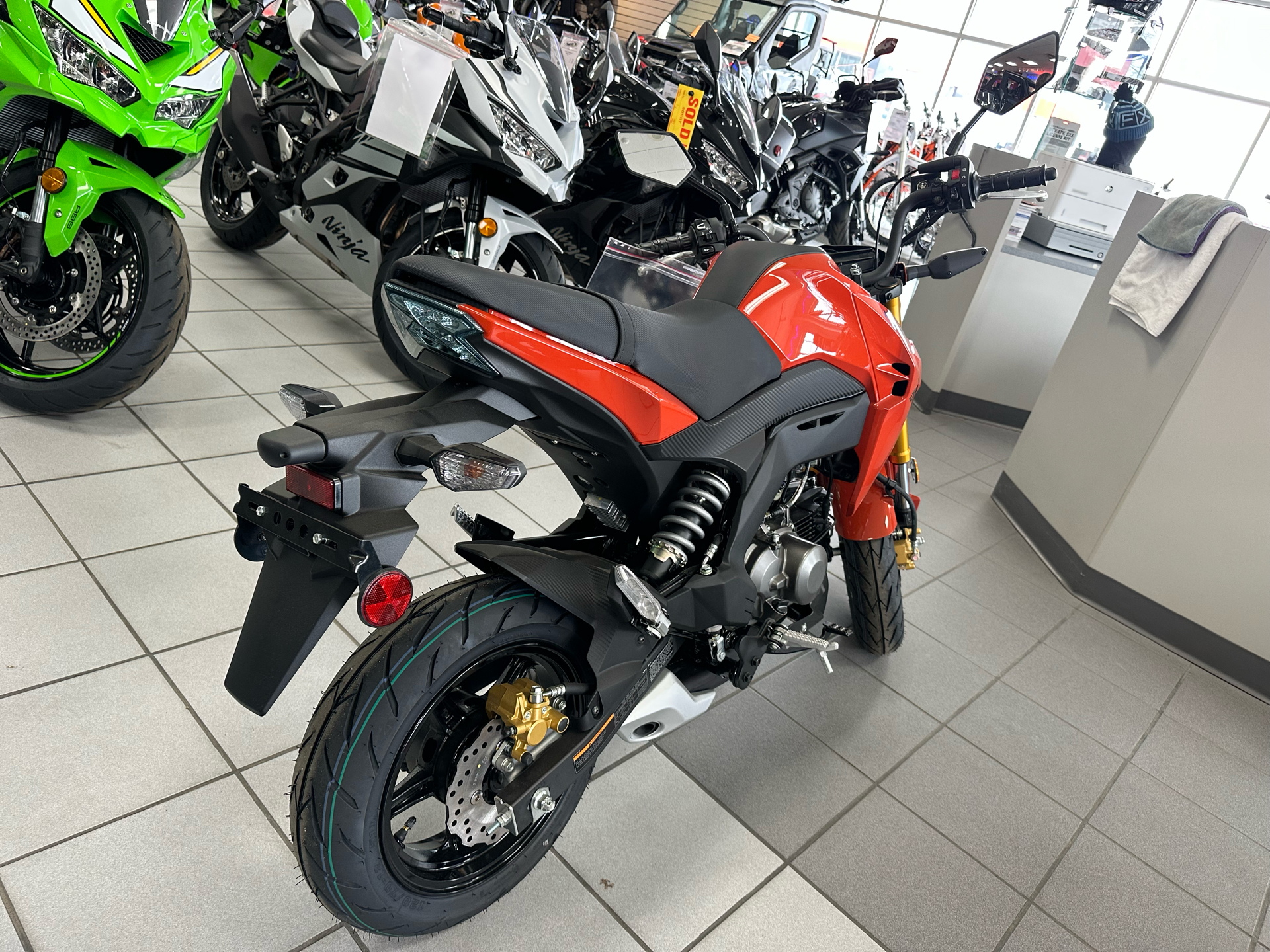 New 2025 Kawasaki Z125 Pro Motorcycles in Kaukauna WI 32783