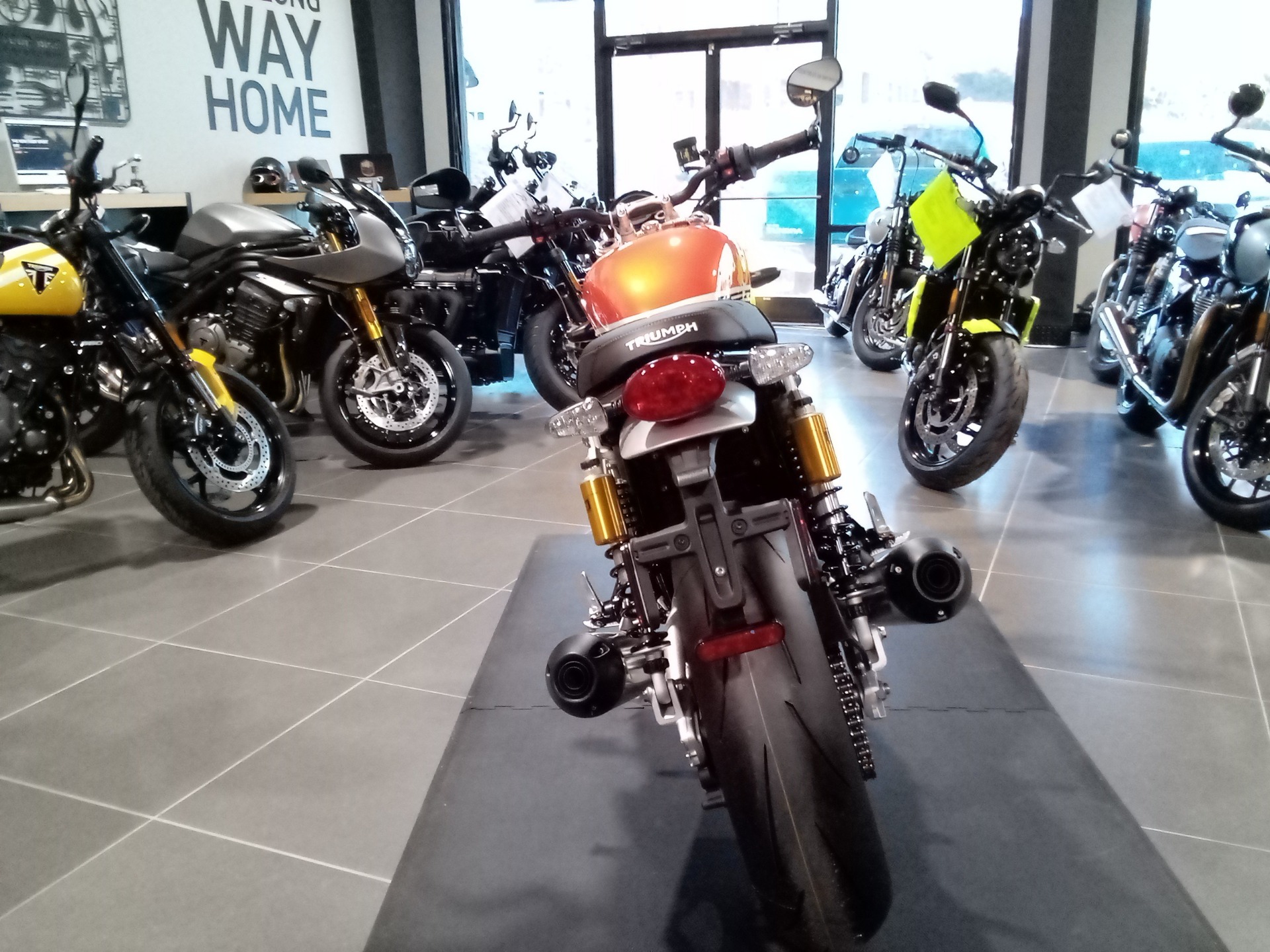 New 2025 Triumph Speed Twin 1200 RS Baja Orange/Sapphire Black