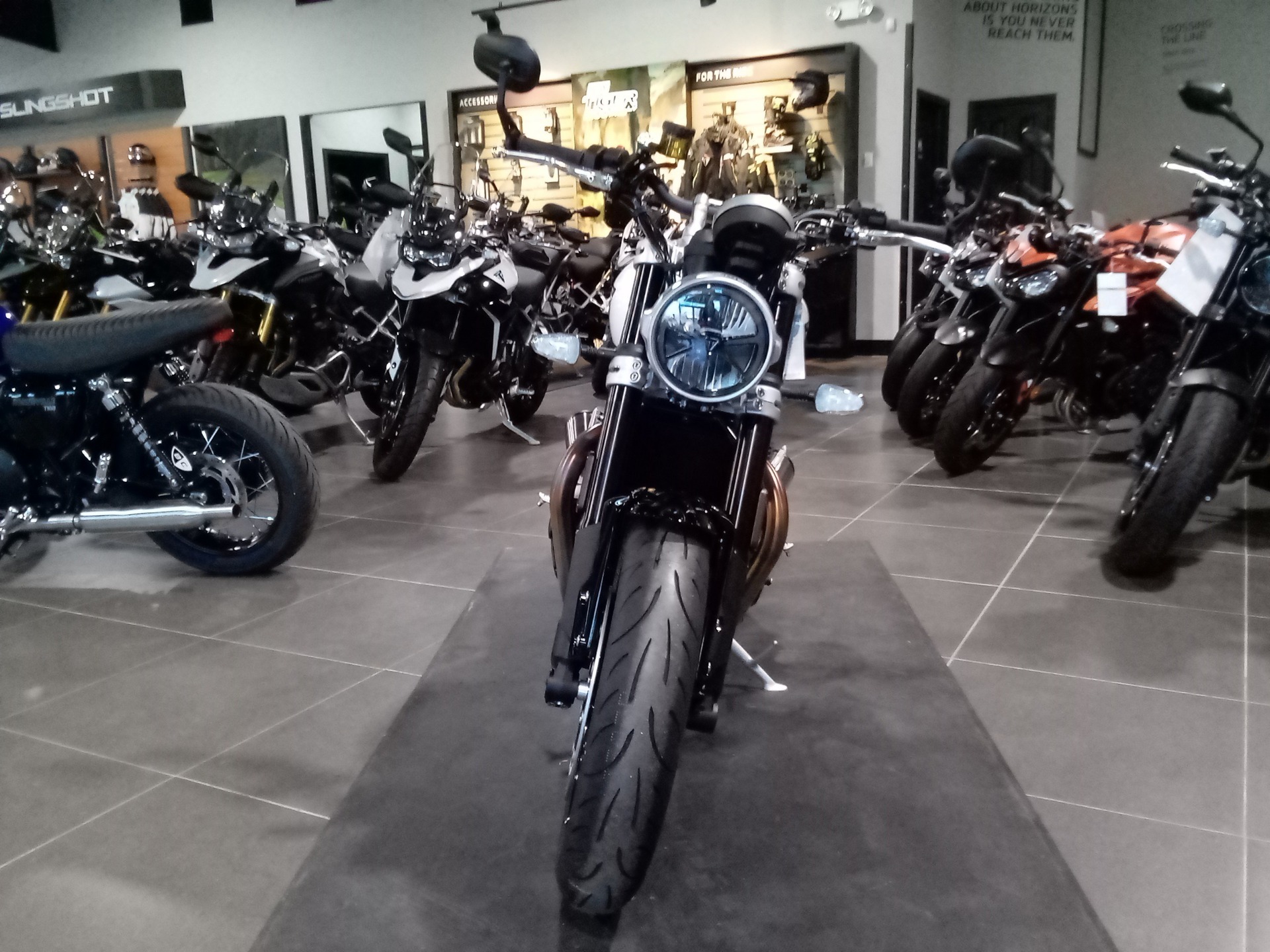 New 2025 Triumph Speed Twin 1200 Crystal White/Sapphire Black
