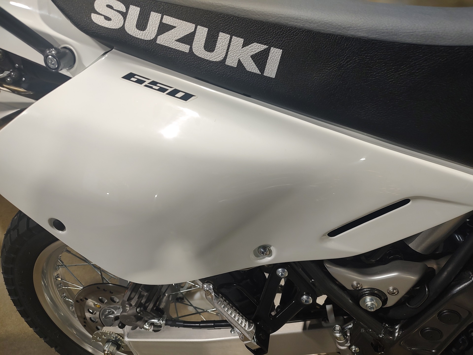 New 2025 Suzuki DR650S Solid Special White No. 2 Motorcycles For