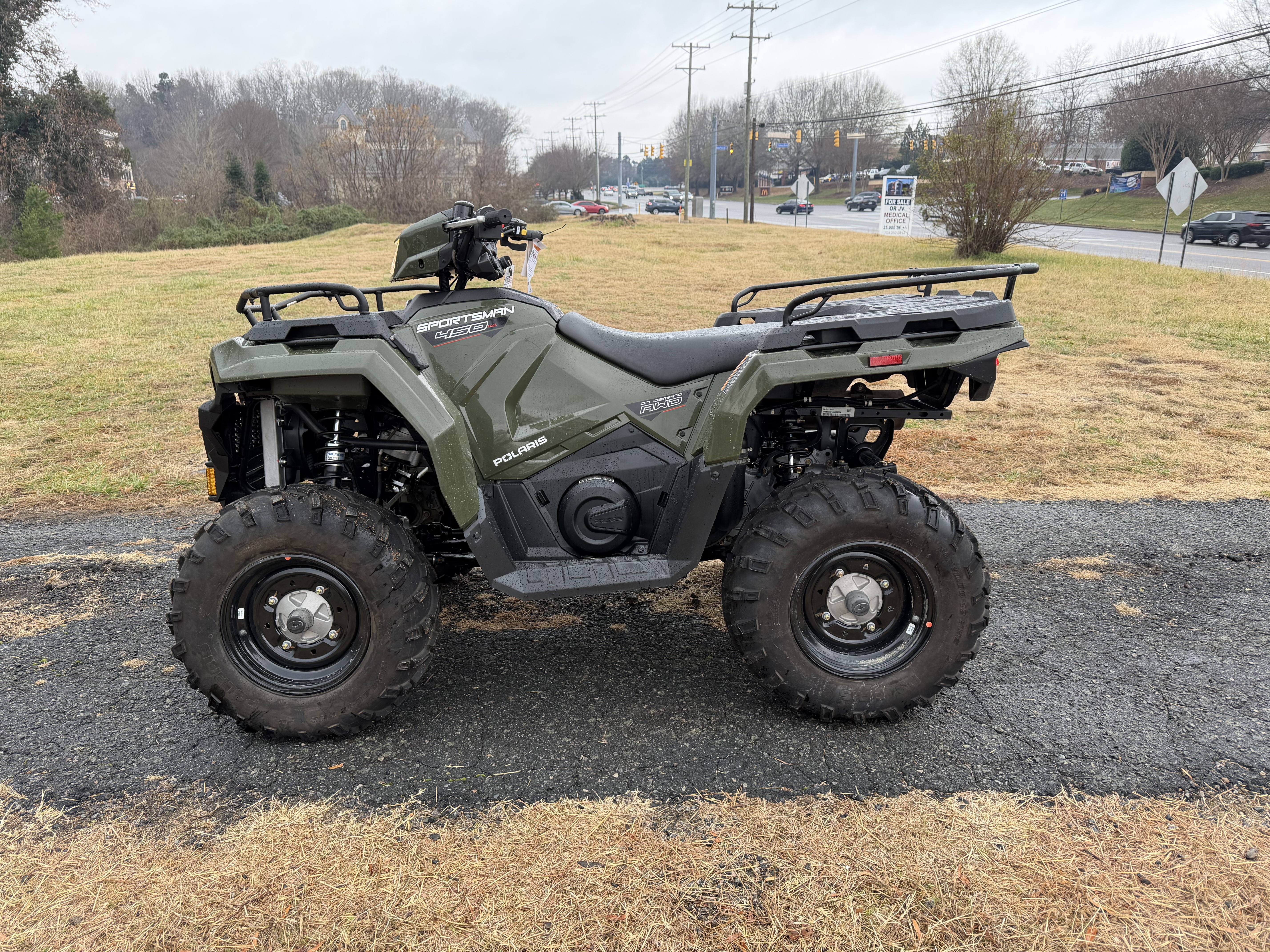 Used 2024 Polaris Sportsman 450 H.O. EPS Sage Green ATVs For Sale