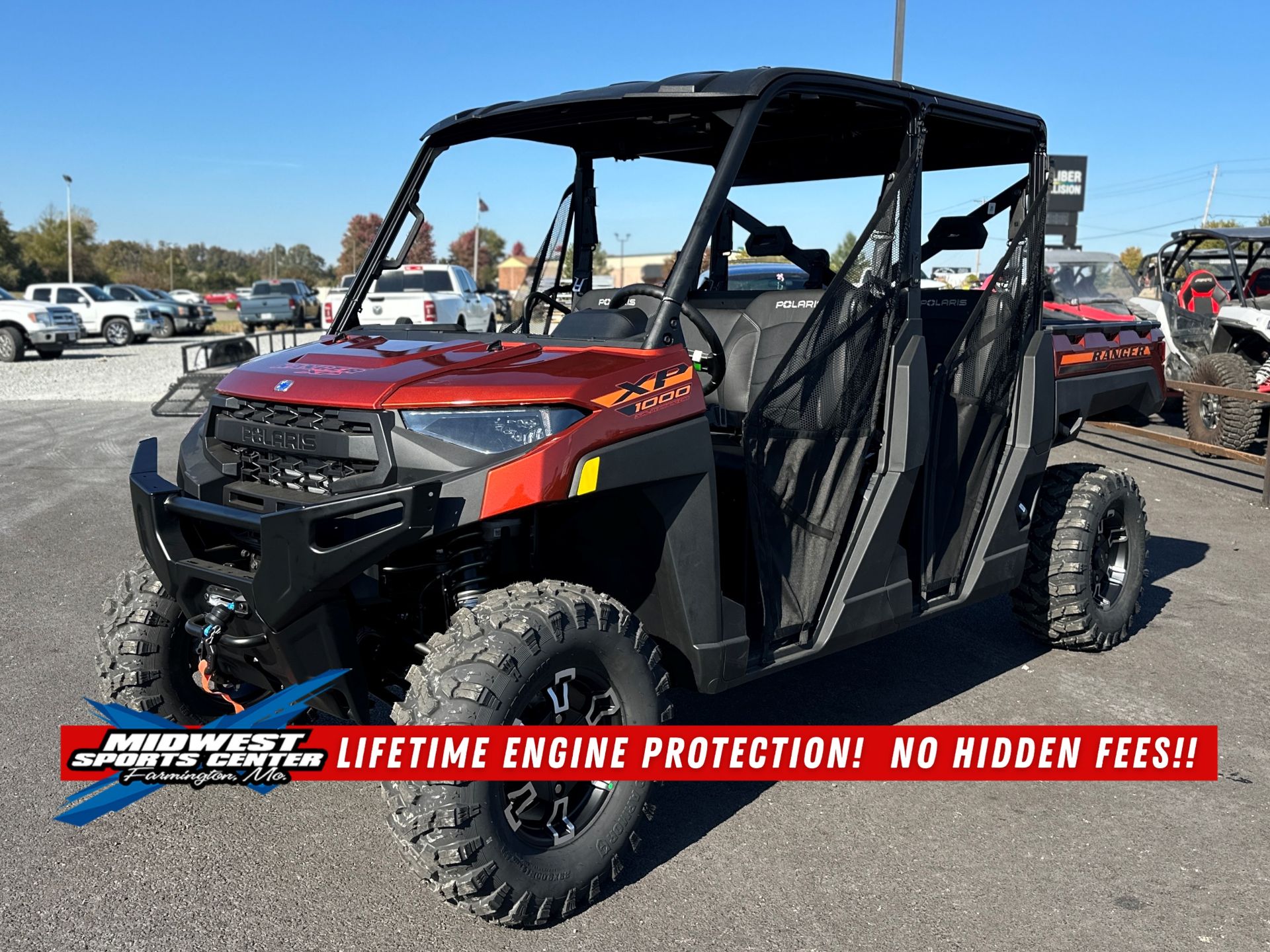 New 2026 Polaris Ranger Crew XP 1000 Premium Orange Rust P-7172