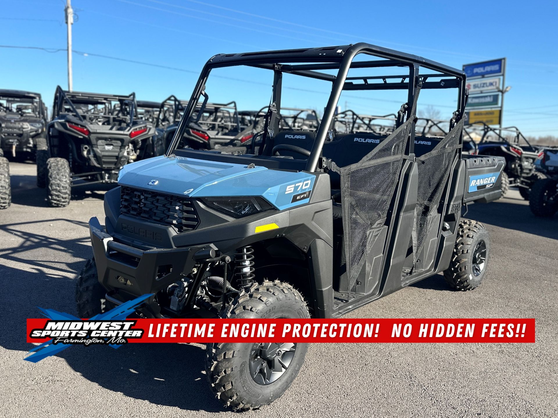 New 2026 Polaris Ranger Crew SP 570 Premium Zenith Blue P-5569