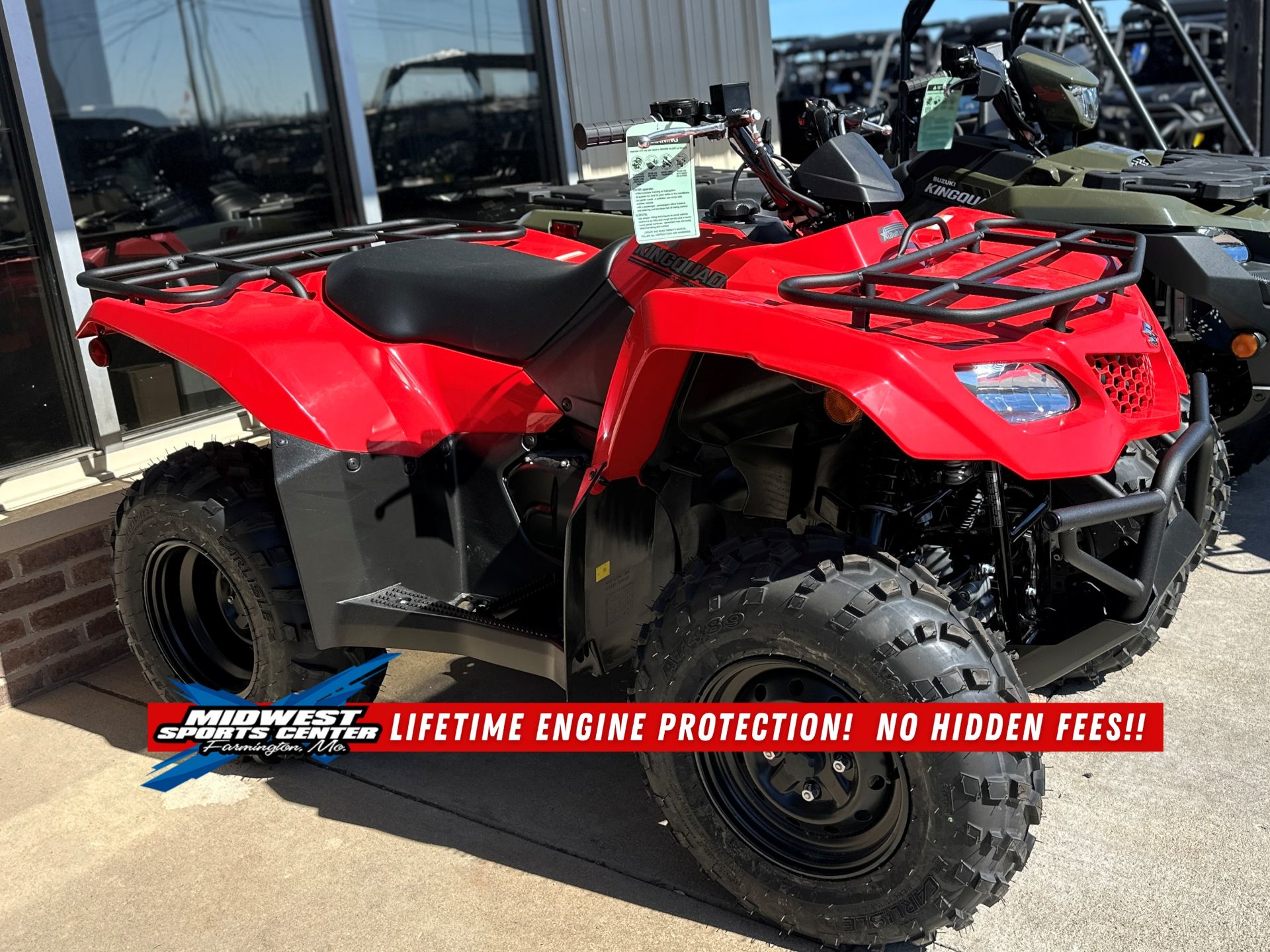 New 2025 Suzuki KingQuad 400ASi Flame Red Z-0562 | ATVs in