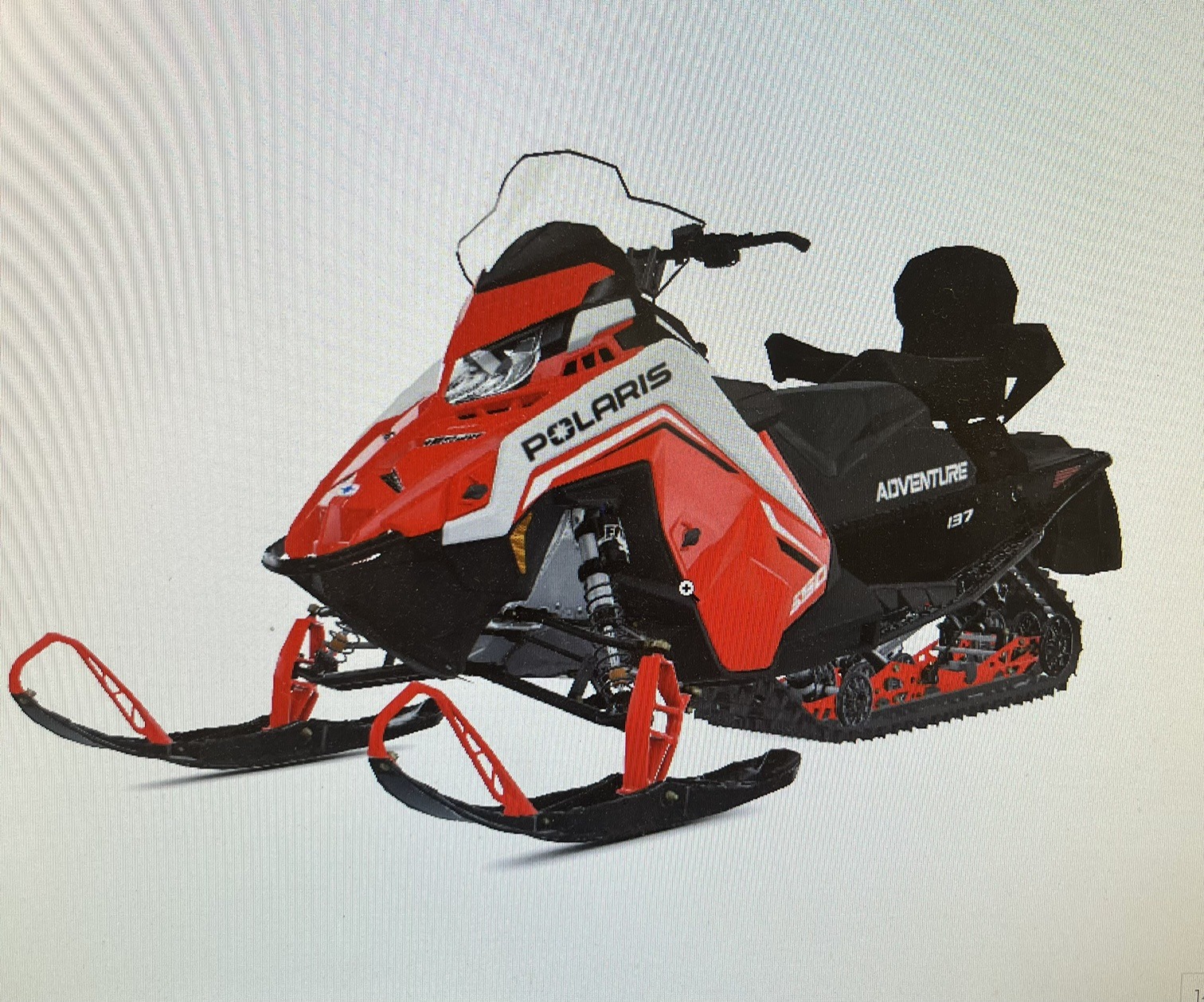 2027 Polaris 650 INDY Adventure 137 Indy Red 1.35 ES 1