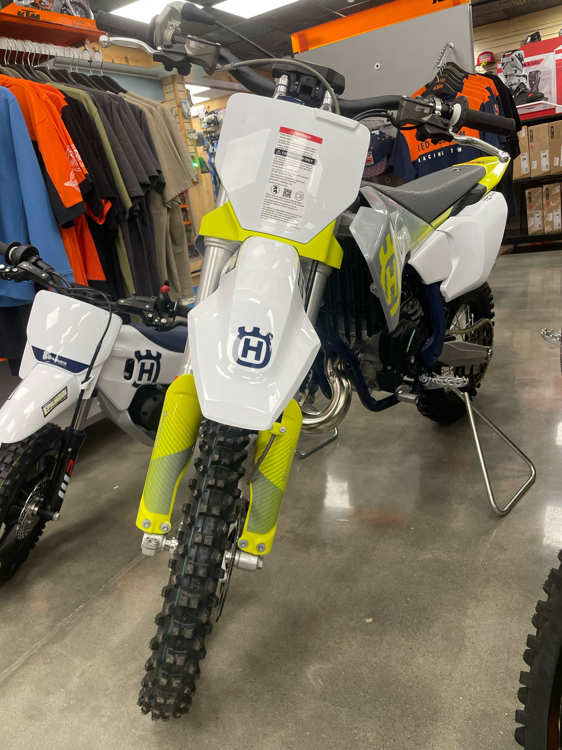New 2024 Husqvarna TC 65 White / Grey / Yellow | Motorcycles in