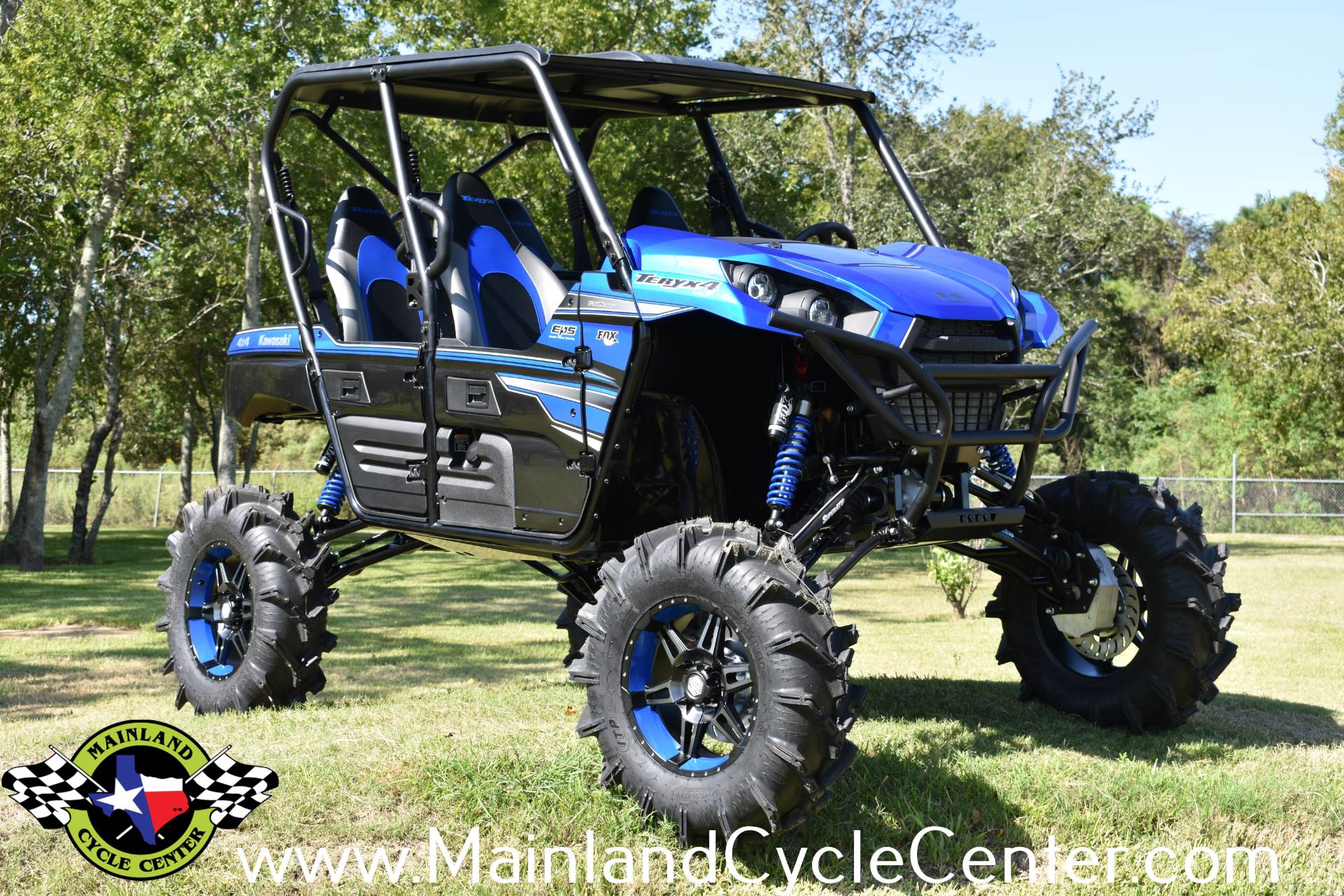 New 2018 Kawasaki Teryx4 LE Candy Plasma Blue | Utility Vehicles