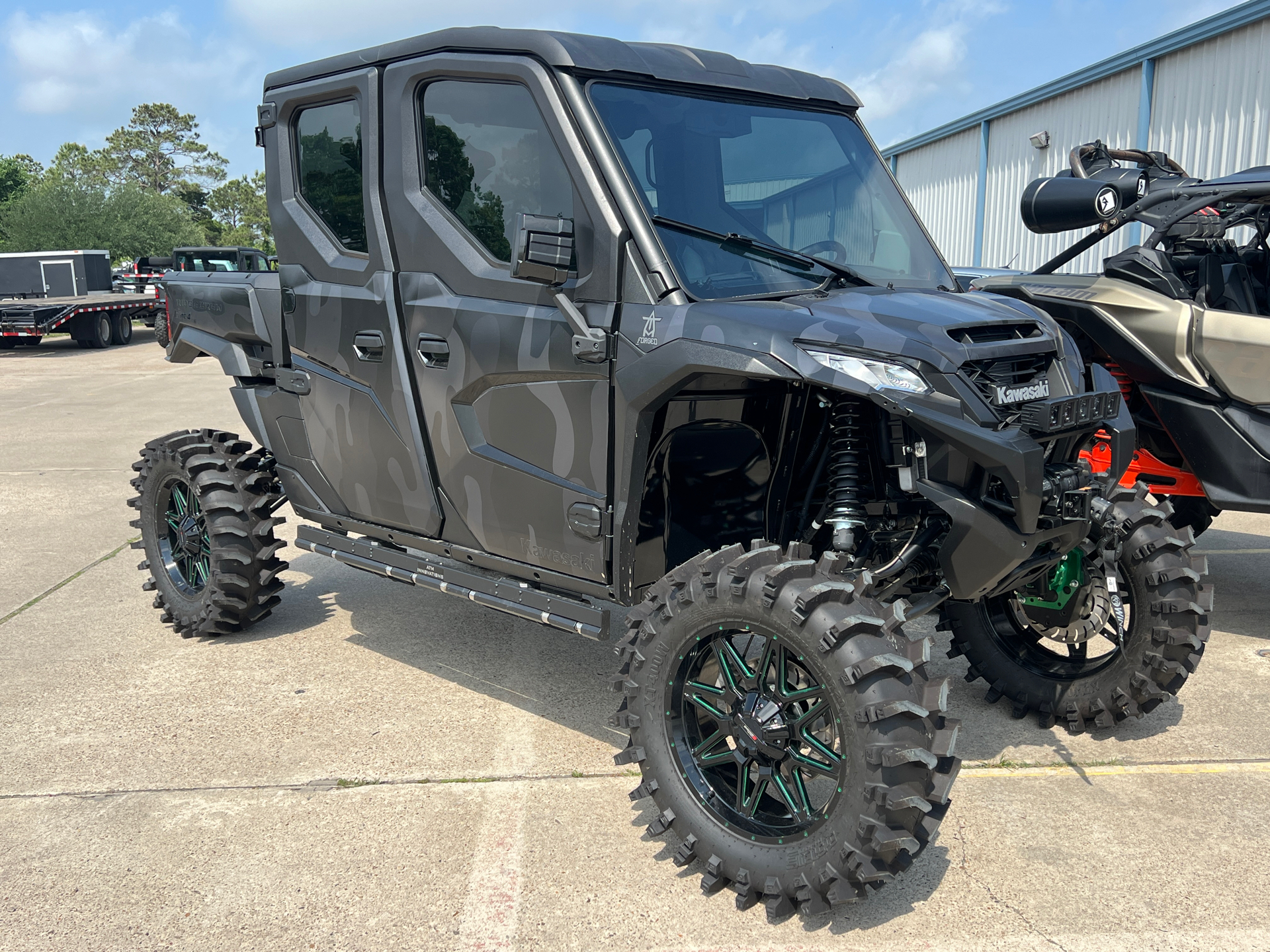 New 2025 Kawasaki RIDGE CREW HVAC Gloss Black | Utility Vehicles