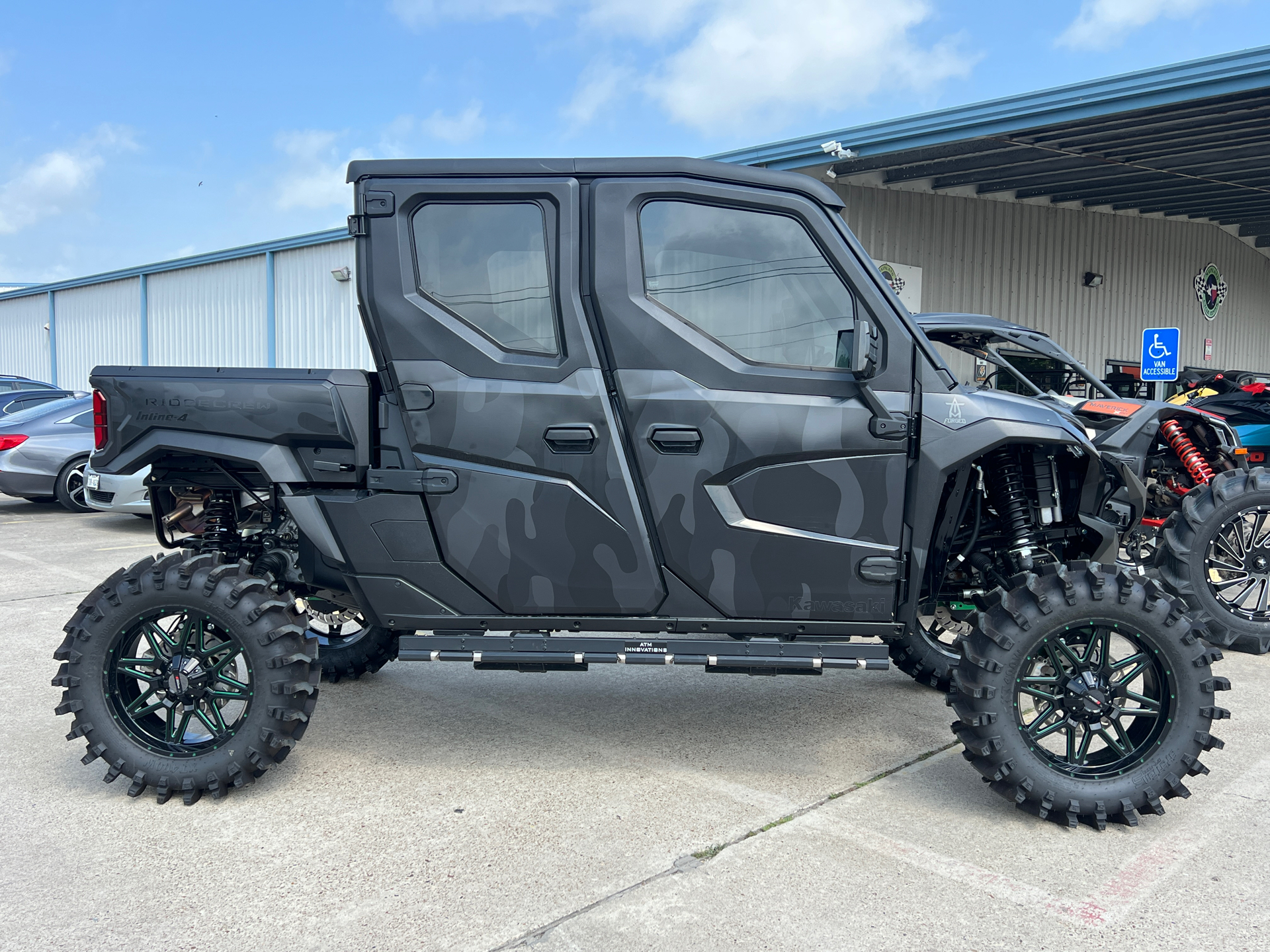 New 2025 Kawasaki RIDGE CREW HVAC Gloss Black | Utility Vehicles