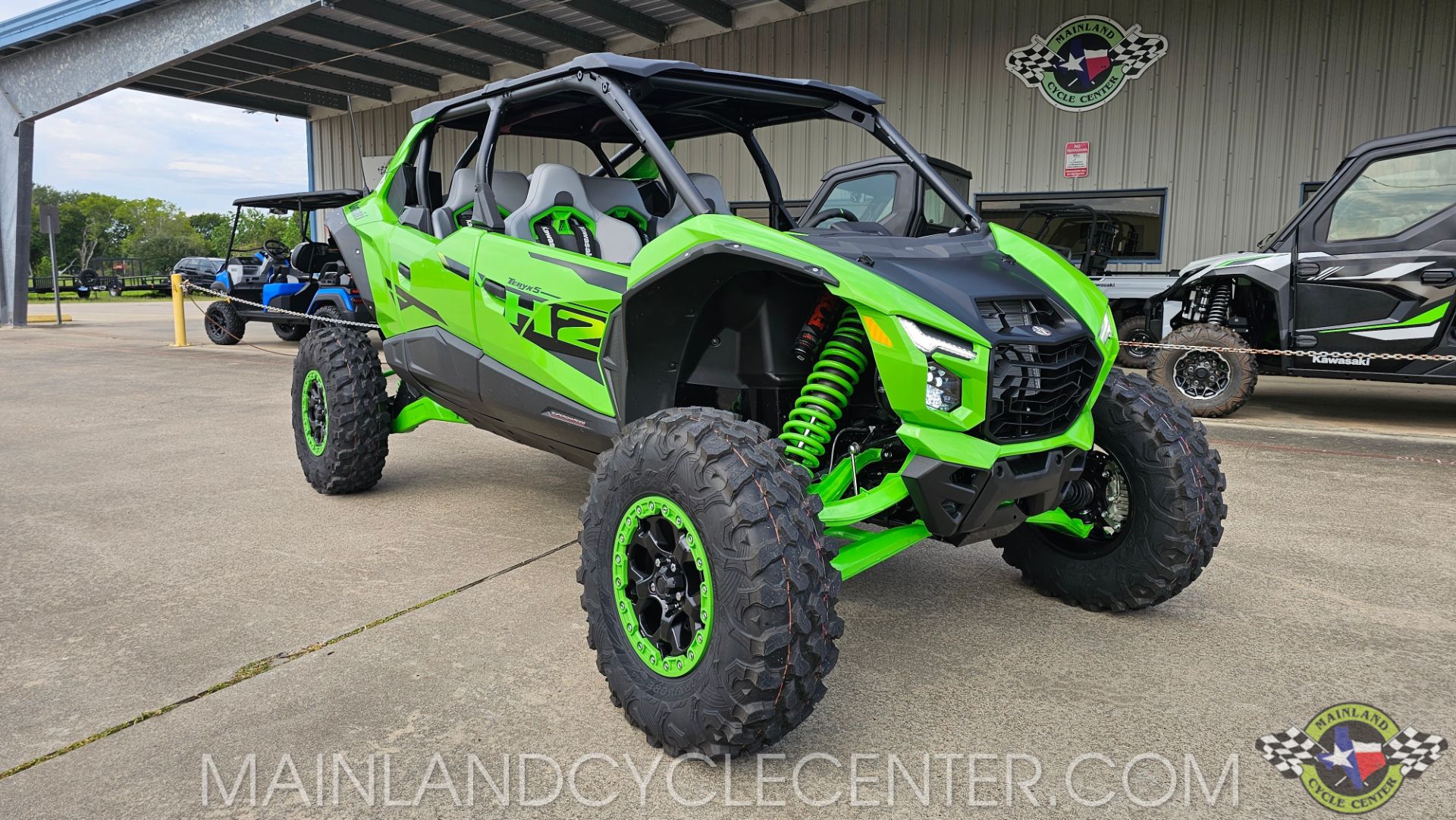 New 2026 Kawasaki Teryx®5 H2 Deluxe eS Lime Green / Flat Ebony