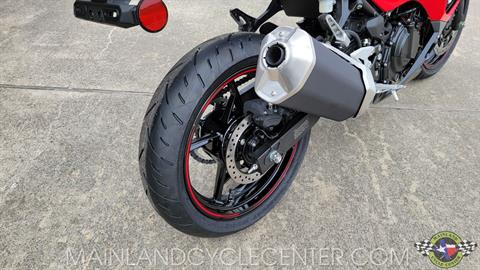 New 2024 Kawasaki Ninja 500 ABS Passion Red / Metallic Flat Spark