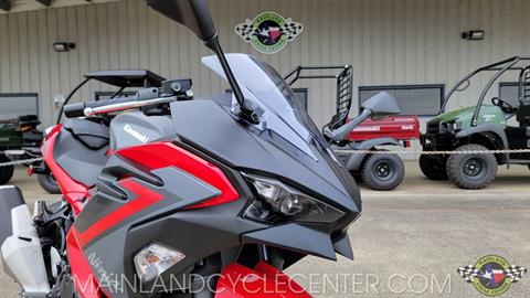 New 2024 Kawasaki Ninja 500 ABS Passion Red / Metallic Flat Spark