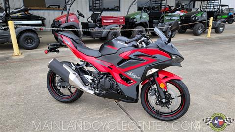New 2024 Kawasaki Ninja 500 ABS Passion Red / Metallic Flat