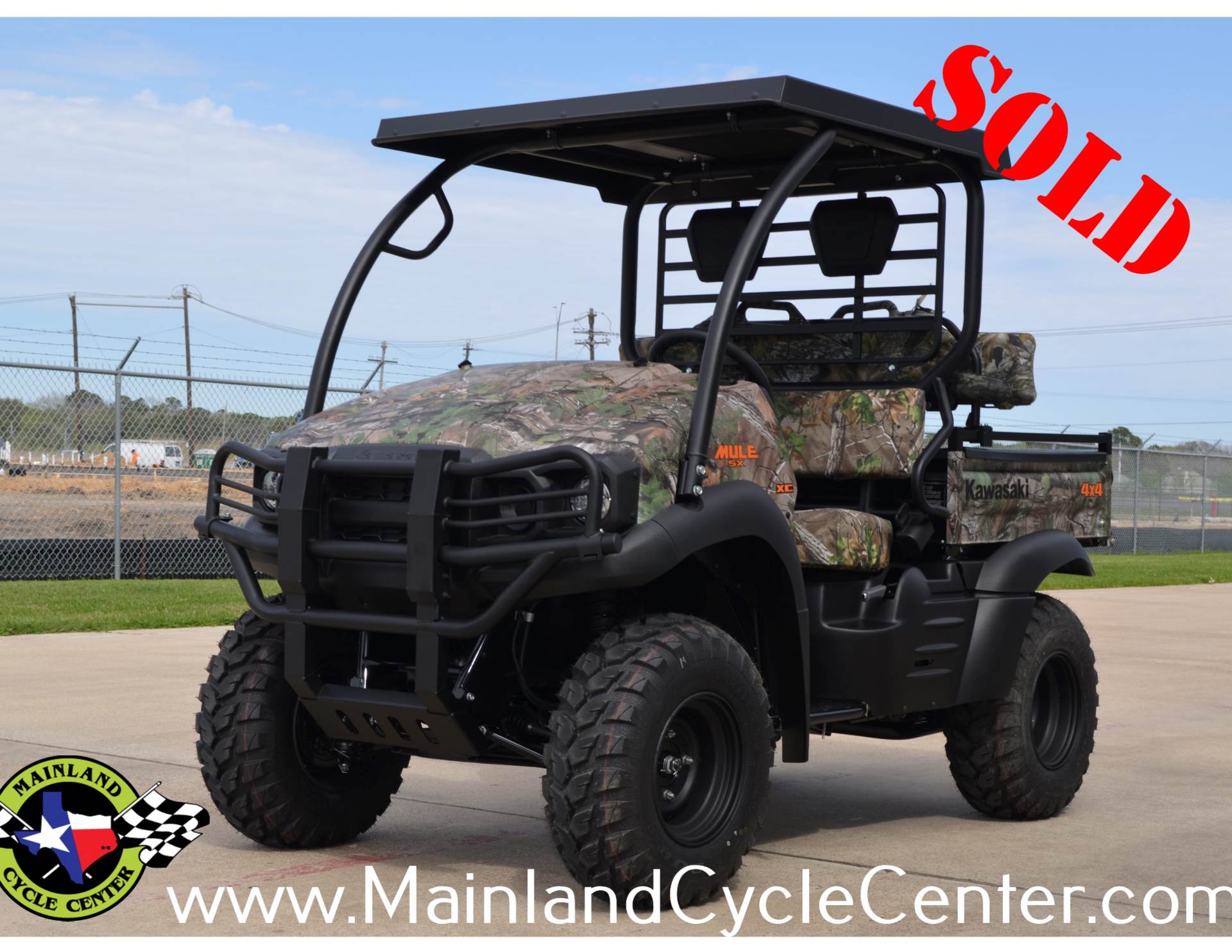 New 2017 Kawasaki Mule SX 4x4 XC Camo Realtree Xtra Green Camo