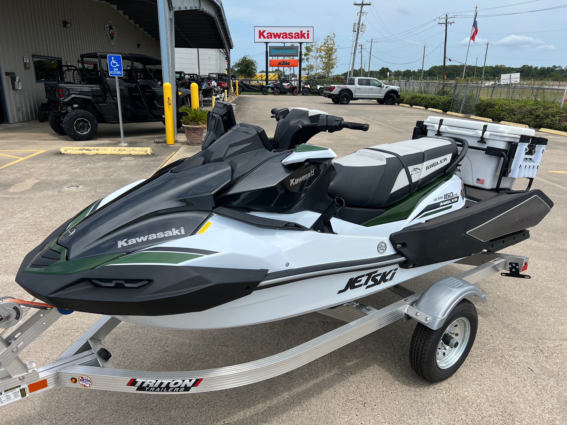 New 2025 Kawasaki Jet Ski® Ultra® 160LX-S Angler Crystal White