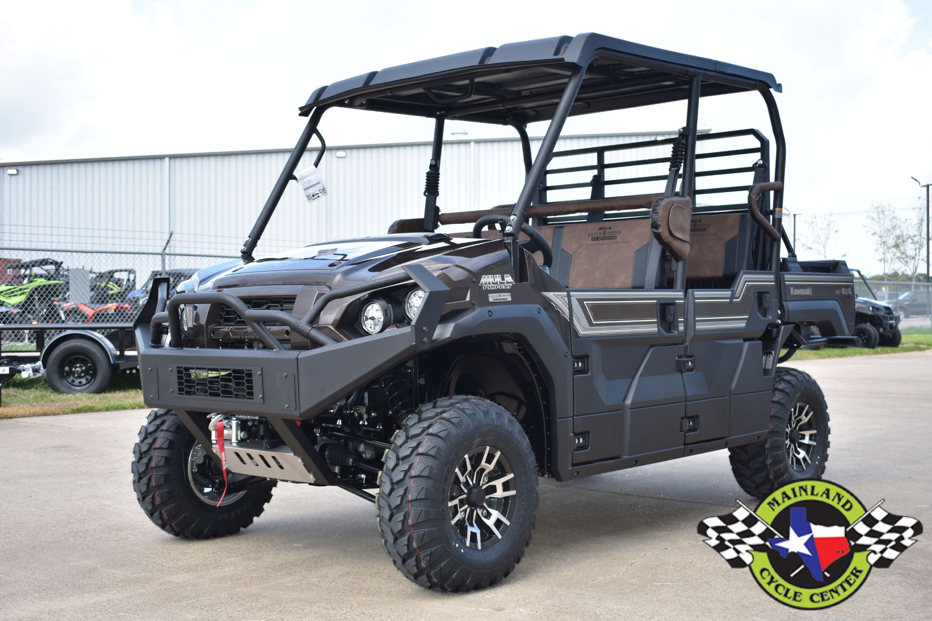 New 2022 Kawasaki Mule PRO-FXT Ranch Edition Platinum Metallic