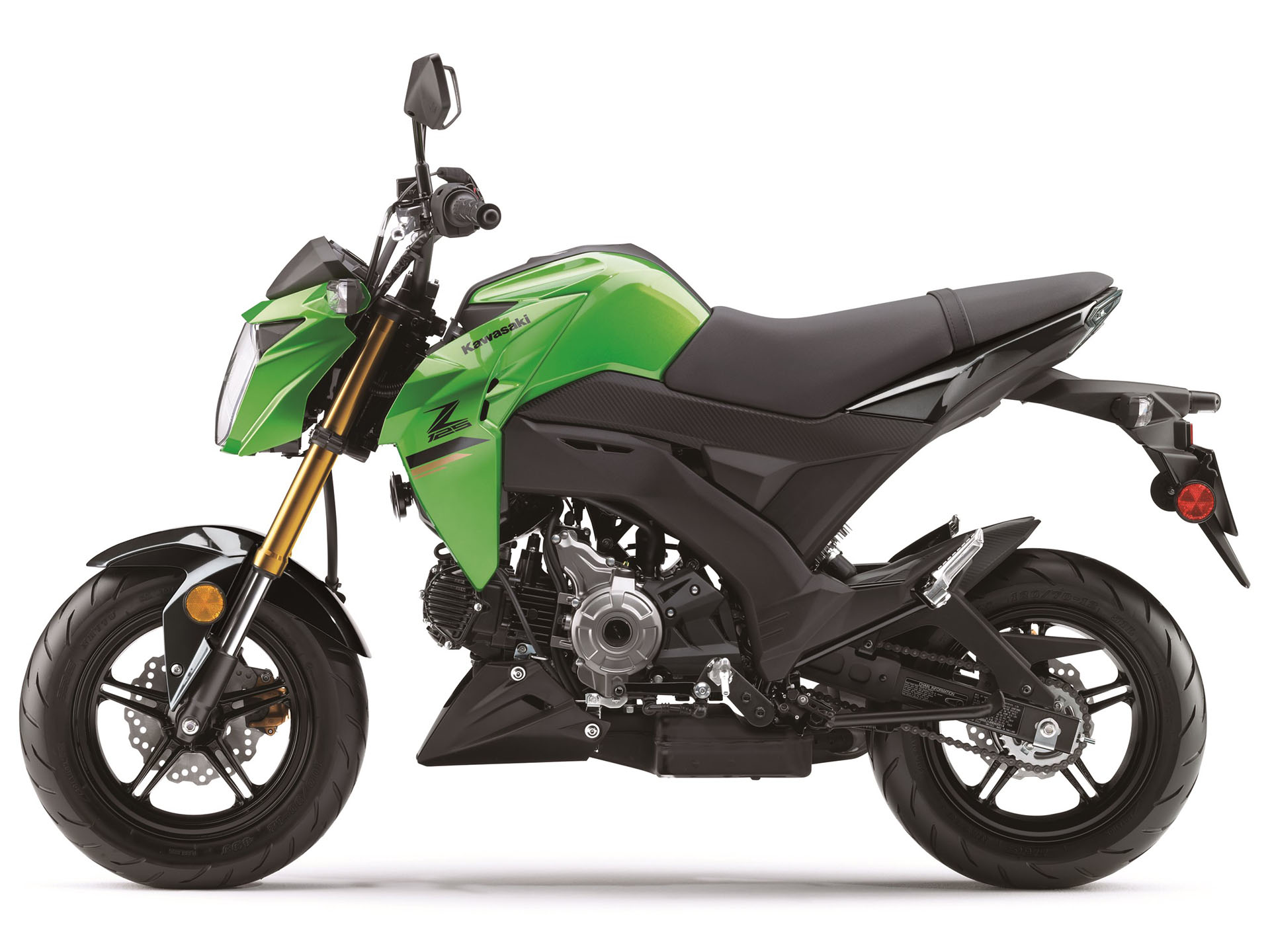 New 2025 Kawasaki Z125 Pro Candy Lime Green | Motorcycles in La