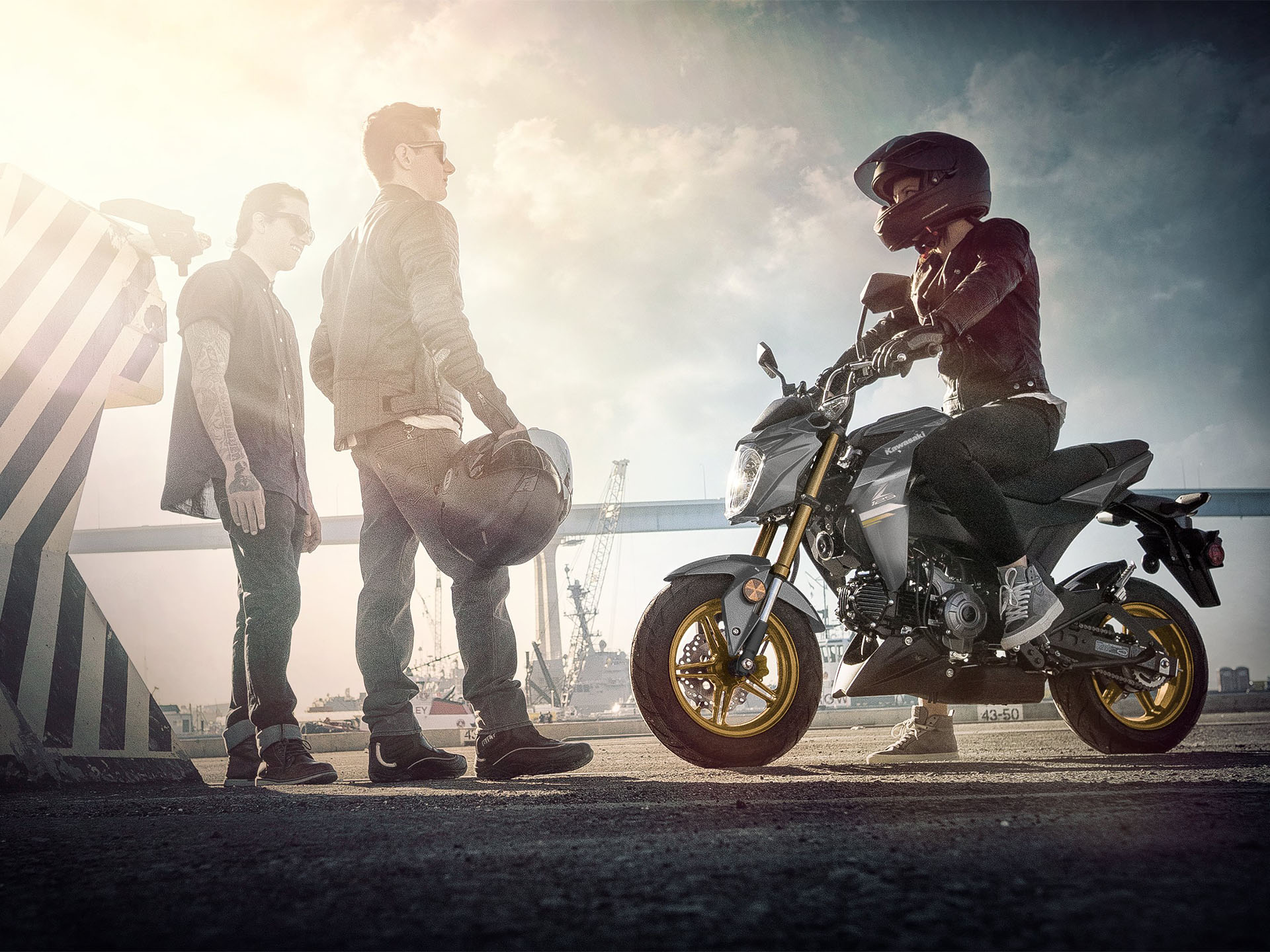 New 2025 Kawasaki Z125 Pro Candy Lime Green | Motorcycles in La