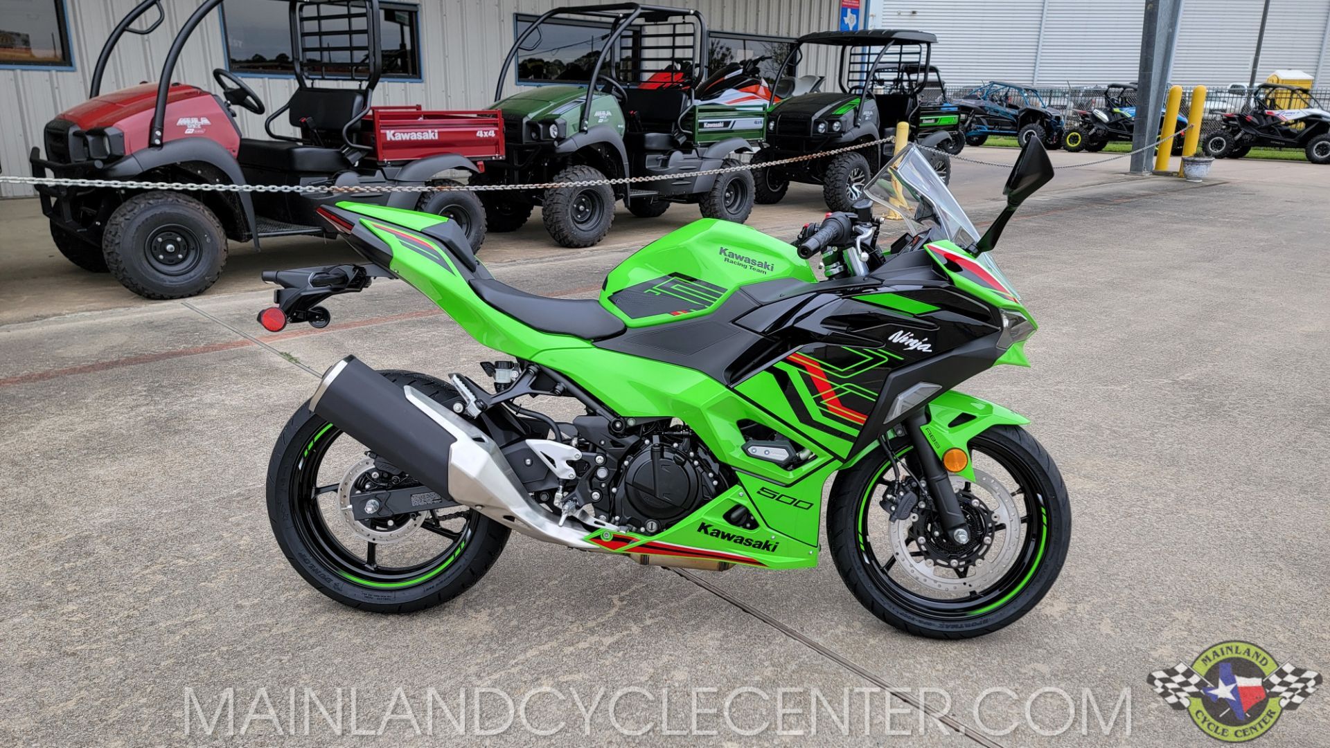 New 2024 Kawasaki Ninja 500 KRT Edition SE ABS Lime Green / Ebony