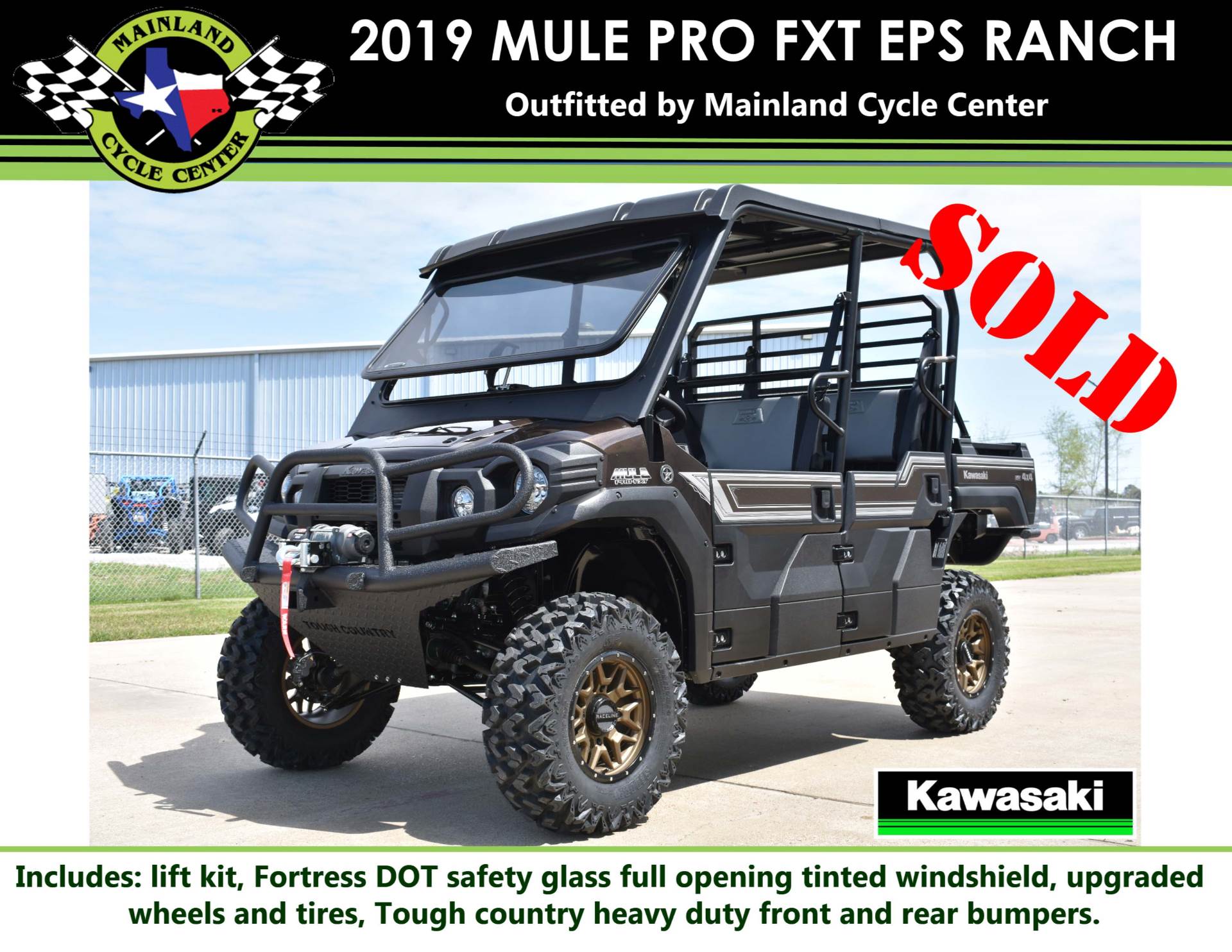 New 2019 Kawasaki Mule PRO-FXT Ranch Edition Metallic Rustic
