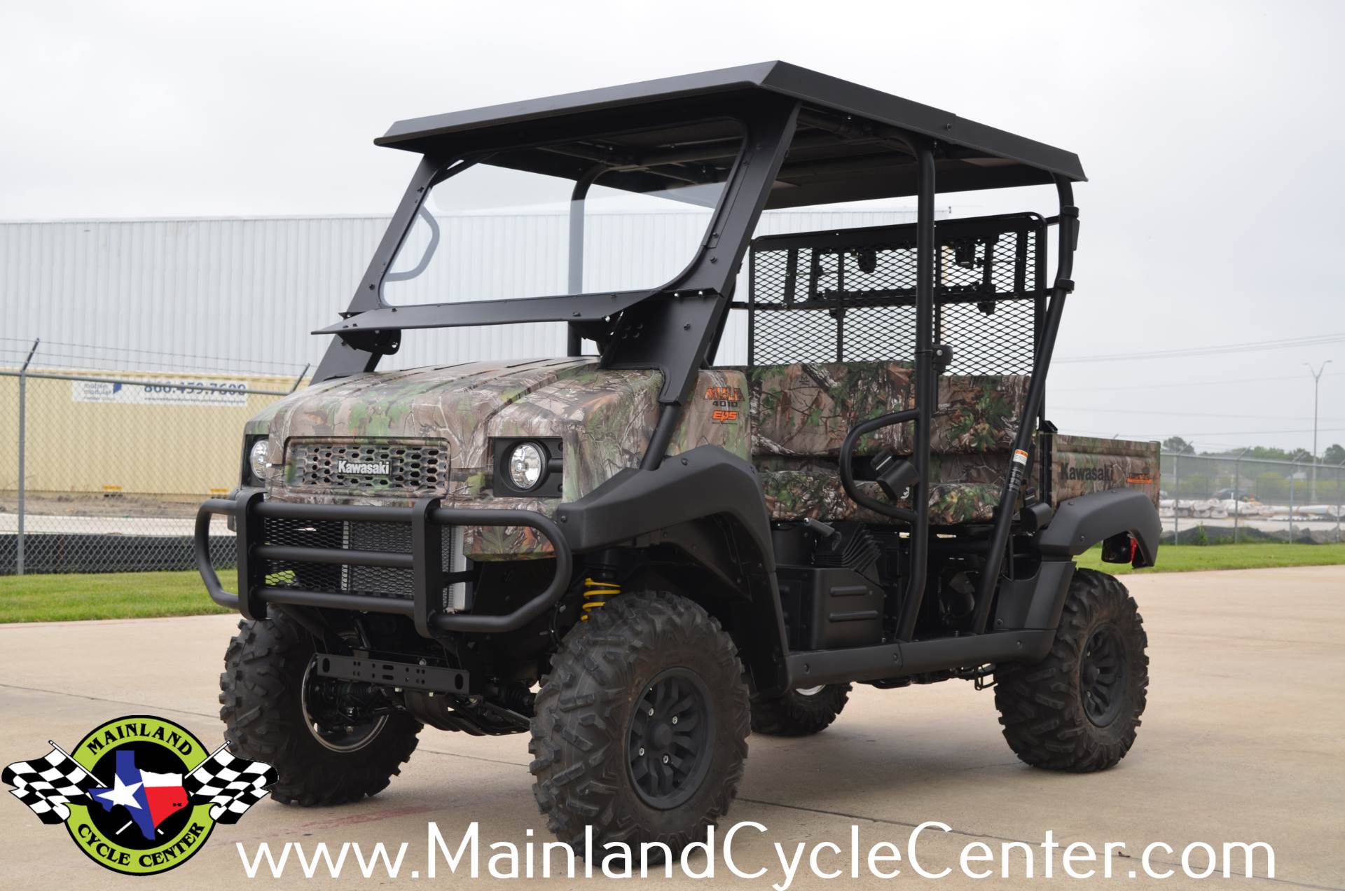 New 2017 Kawasaki Mule 4010 Trans4x4 Camo Realtree Xtra Green Camo