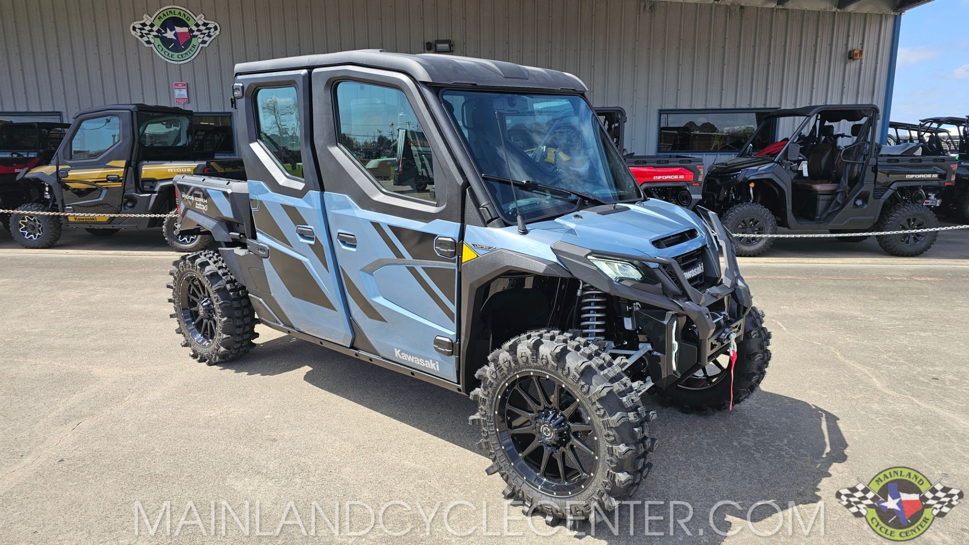 New 2025 Kawasaki RIDGE XR CREW Limited HVAC Metallic Bluish New 2025 Kawasaki RIDGE XR CREW Limited HVAC Metallic Bluish