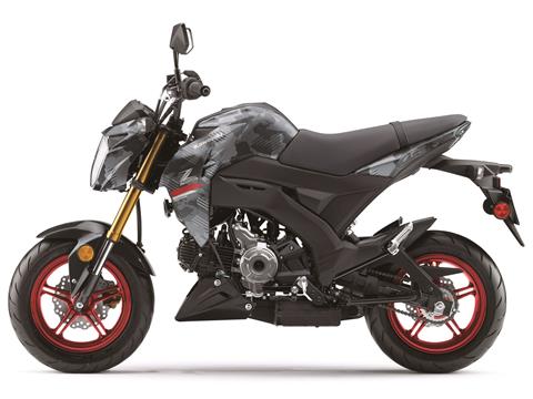 New 2025 Kawasaki Z125 Pro Cypher Camo Gray (Matte) / Metallic
