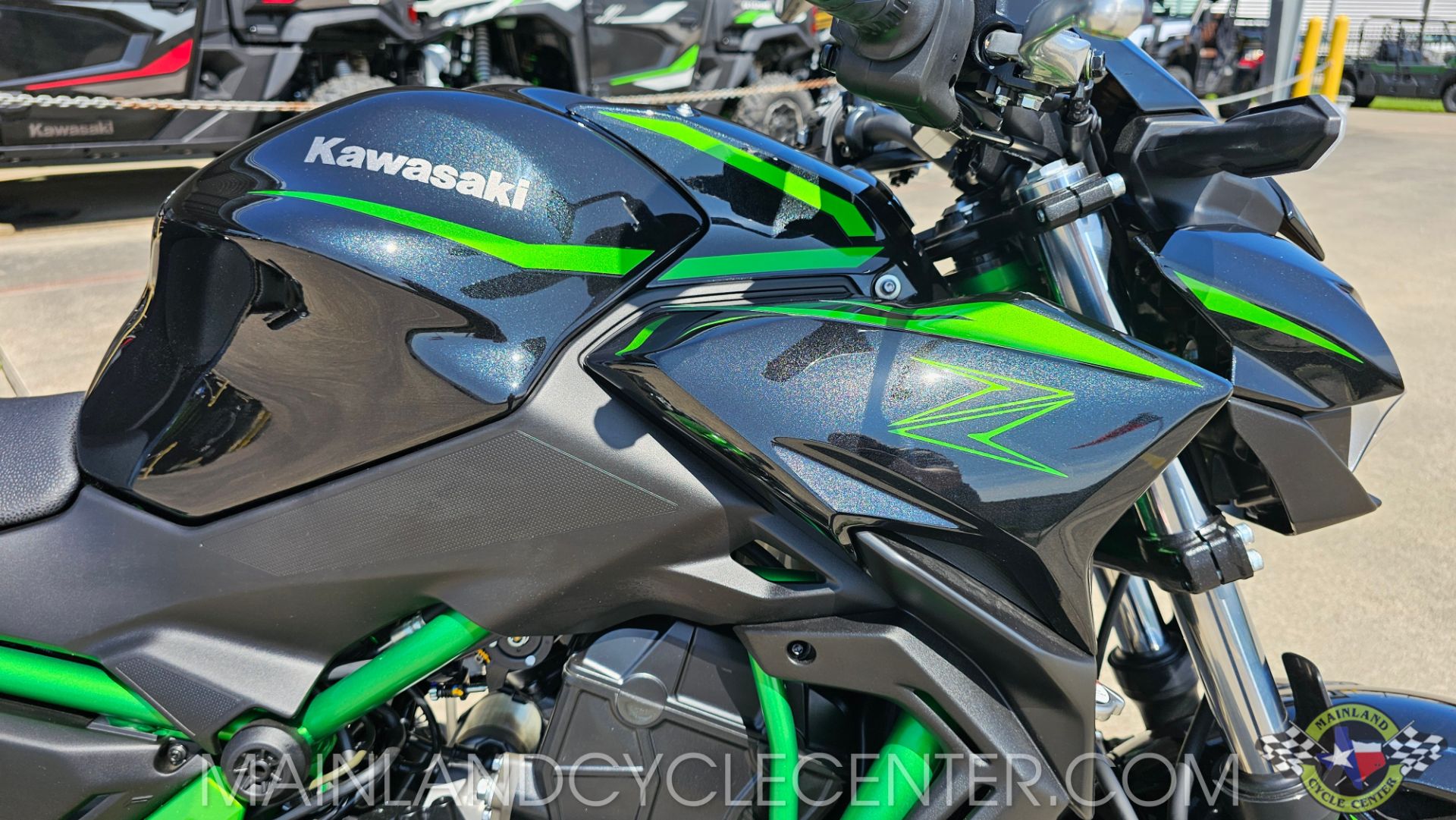 New 2025 Kawasaki Z650 ABS Metallic Spark Black / Green