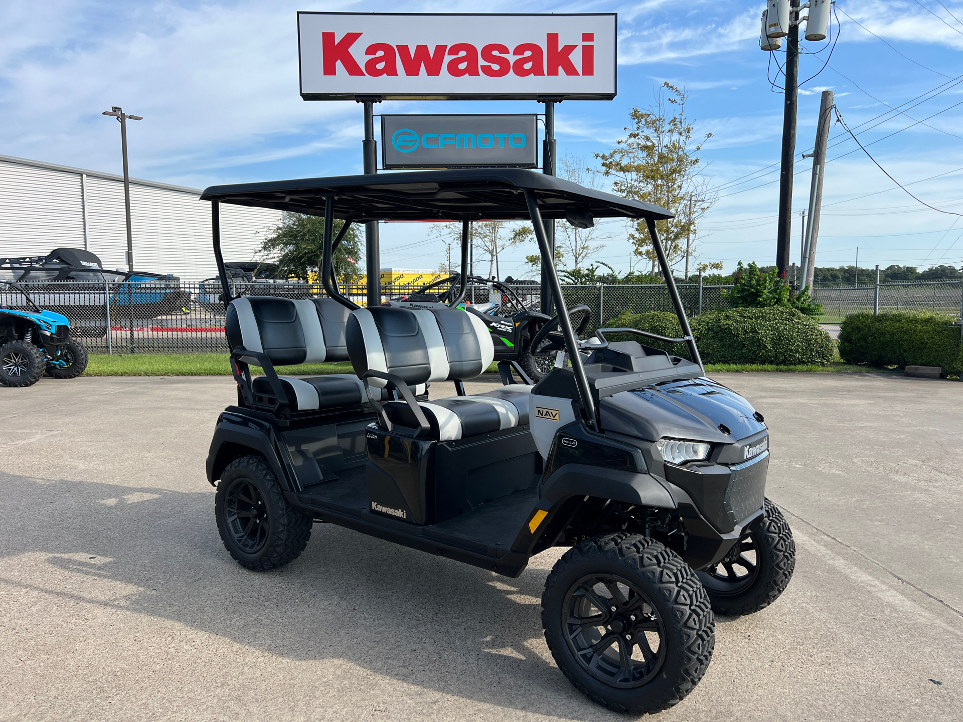 New 2025 Kawasaki NAV® 4e LE Super Black | Golf Carts in La Marque