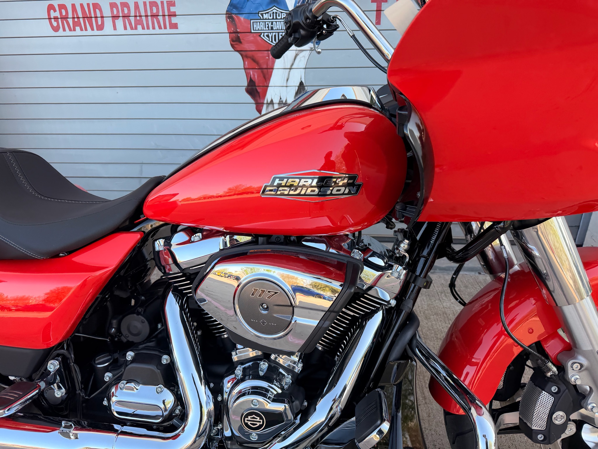 New 2026 Harley-Davidson Road Glide® Blood Orange Chrome Two-Up