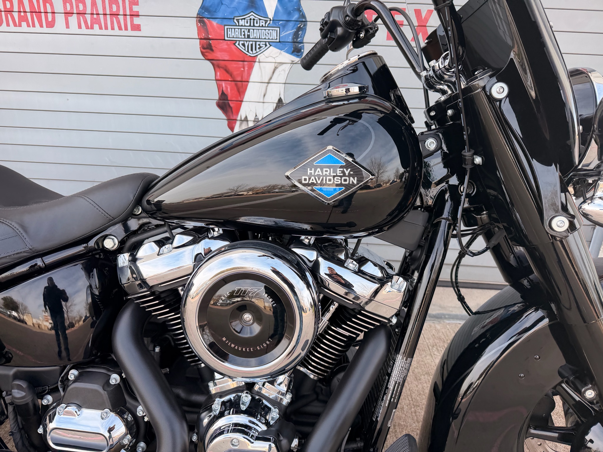 New 2026 Harley-Davidson Heritage Classic Vivid Black Black Two-Up
