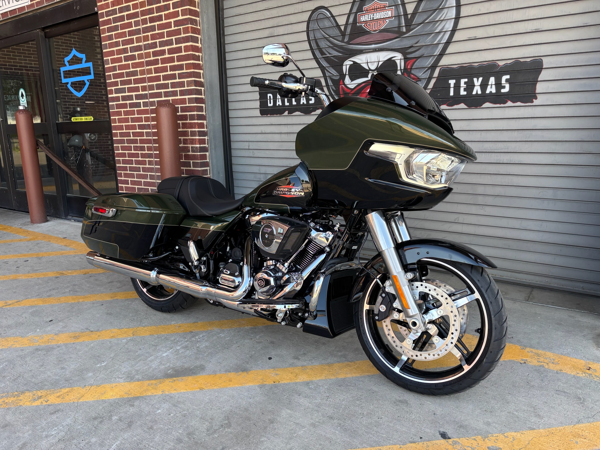 New 2026 Harley-Davidson Road Glide® Olive Steel Metallic / Vivid