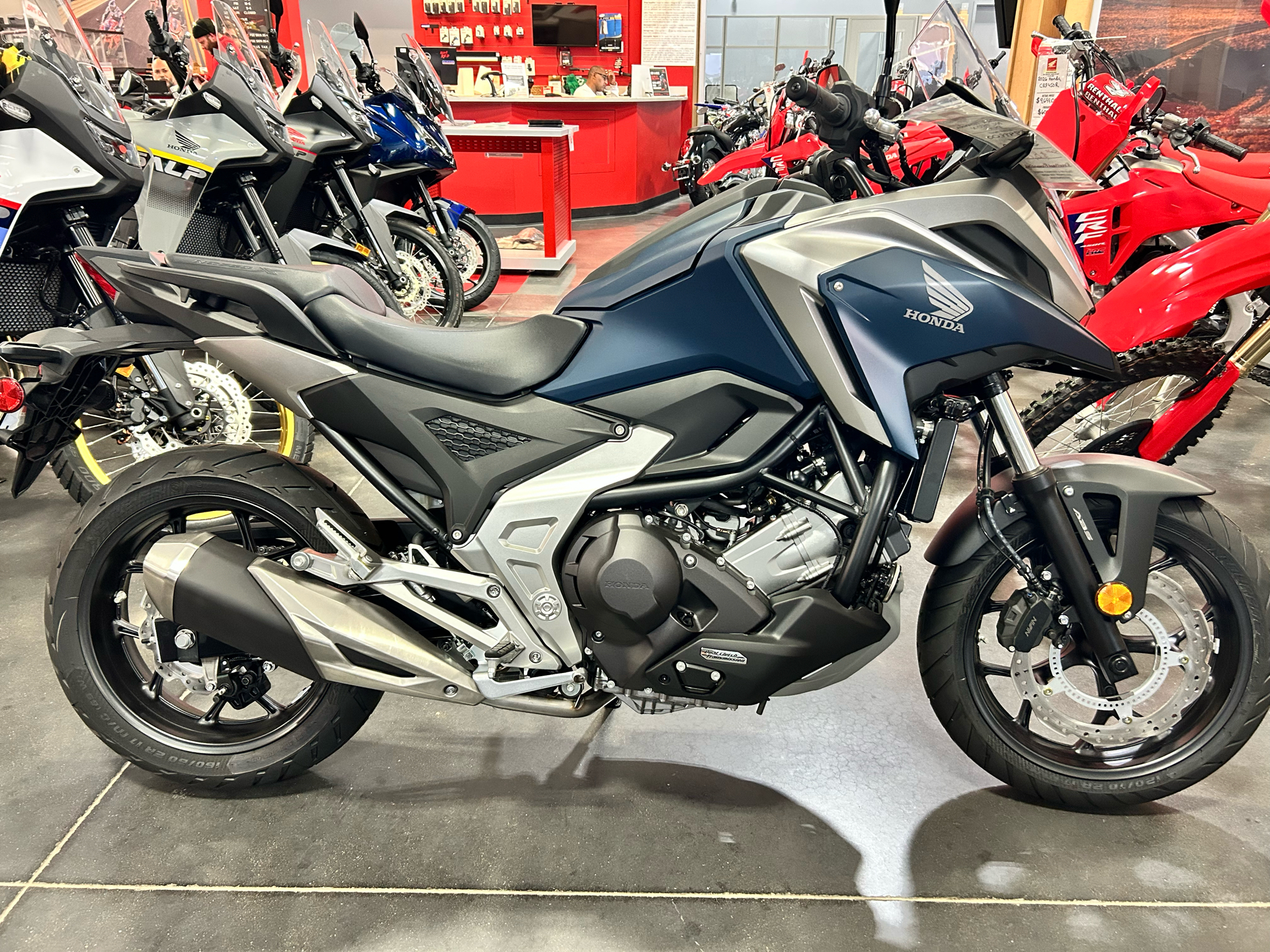 New 2024 Honda NC750X DCT Matte Nightshade Blue | Motorcycles in