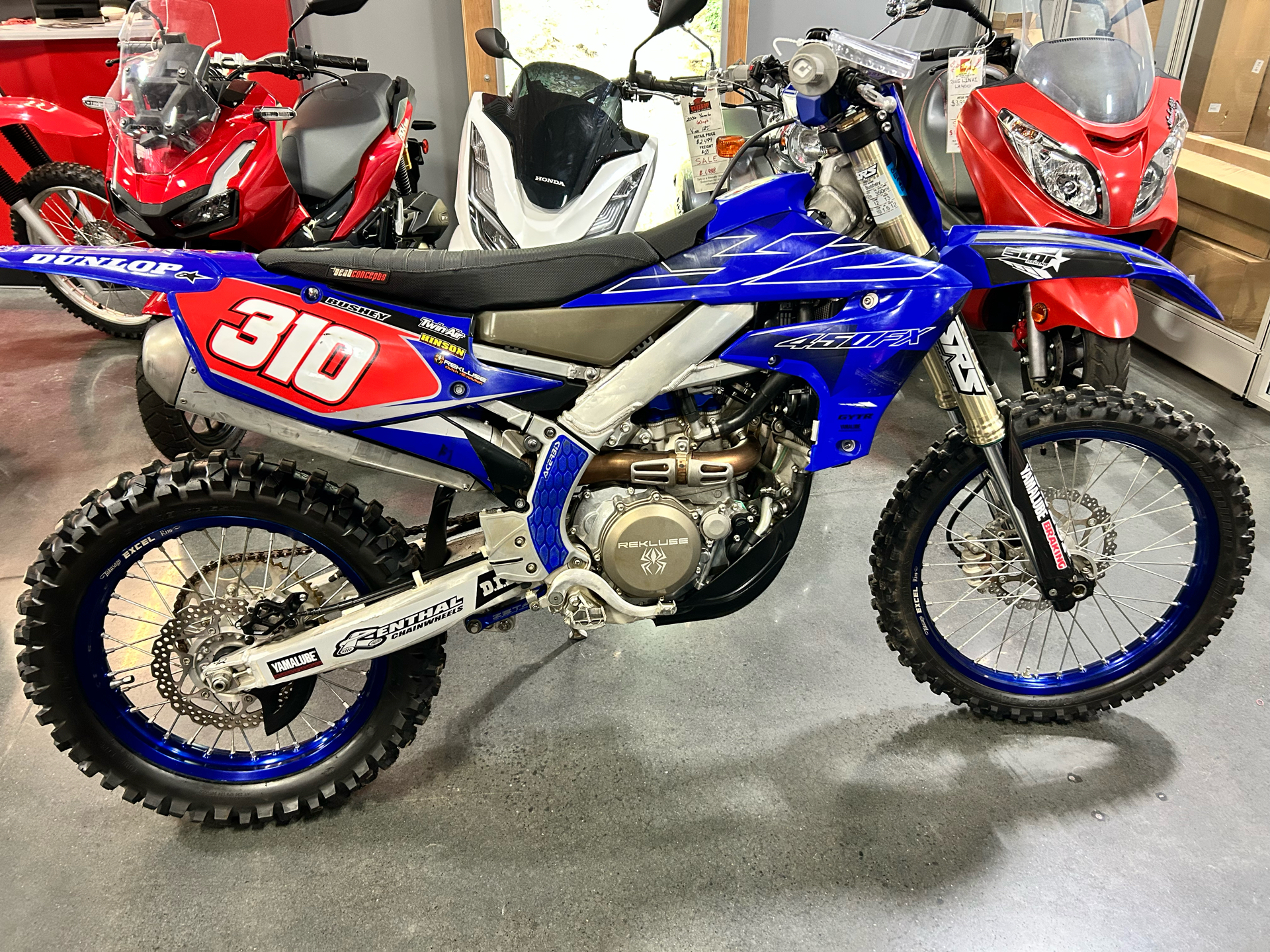 Used 2022 Yamaha YZ450FX Team Yamaha Blue Motorcycles in Mentor