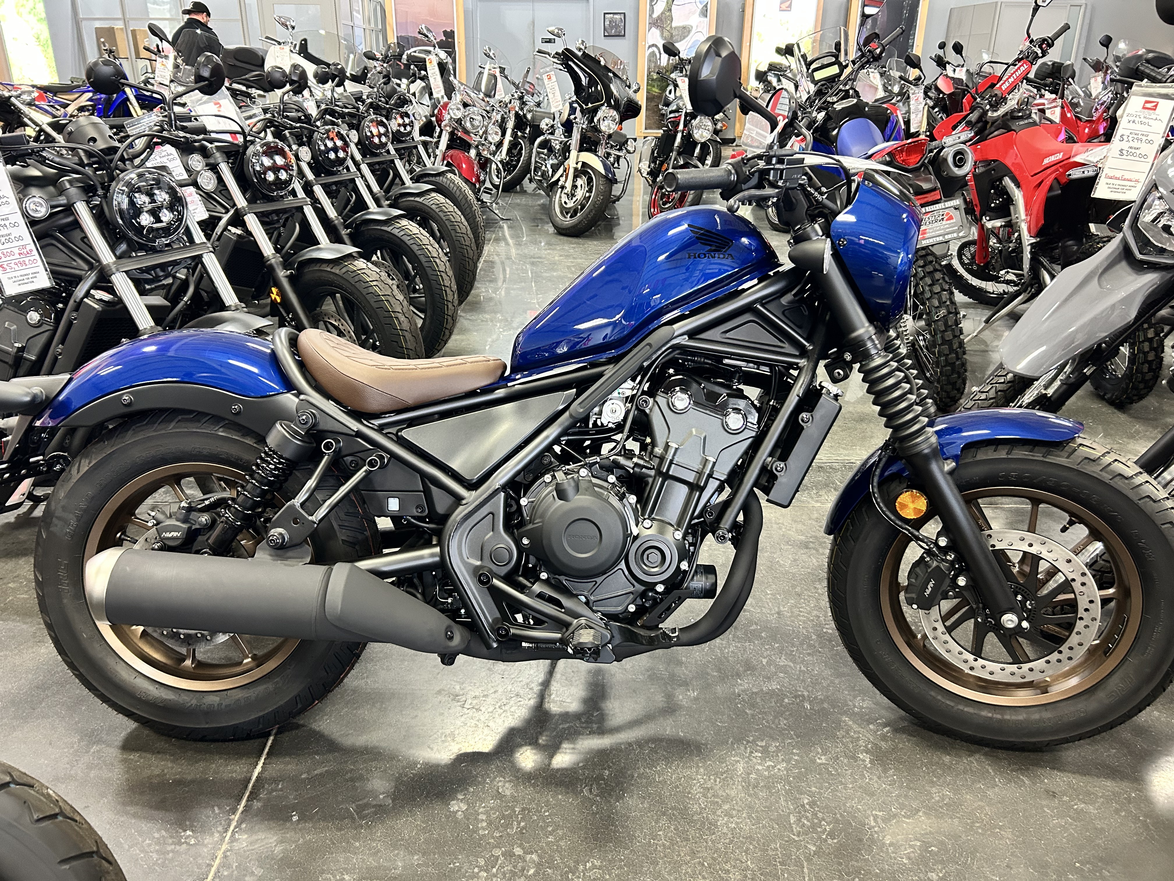 New 2025 Honda Rebel 500 ABS SE Pearl Blue | Motorcycles in Mentor