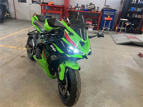 Used 2024 Kawasaki Ninja ZX-6R ABS KRT Edition Lime Green / Ebony
