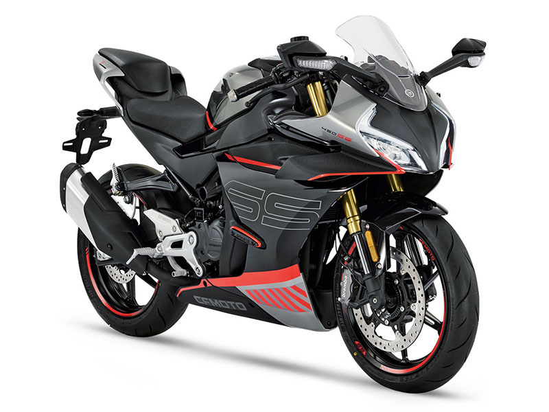 New 2024 CFMOTO 450SS | Motorcycles in Wilkes Barre PA | Zircon Black