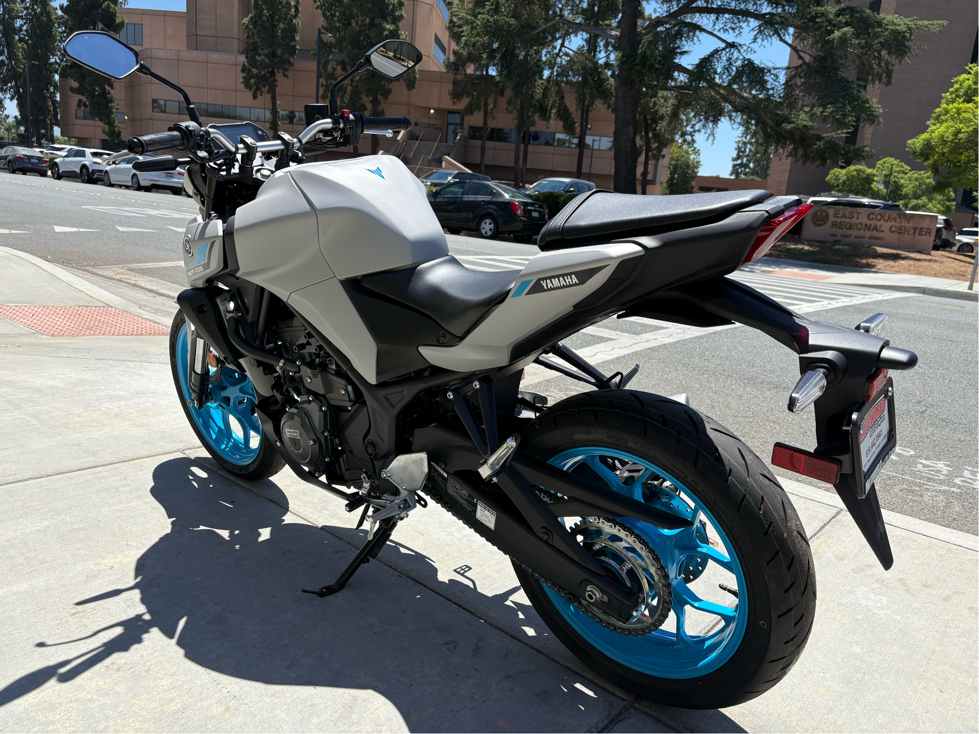 New 2025 Yamaha MT-03 | Motorcycles in EL Cajon CA | 001384 Ice Storm