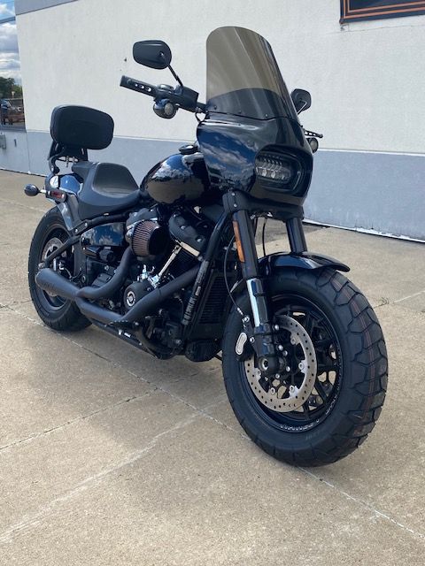 Used 2018 Harley-Davidson Fat Bob® 107 Vivid Black Motorcycles
