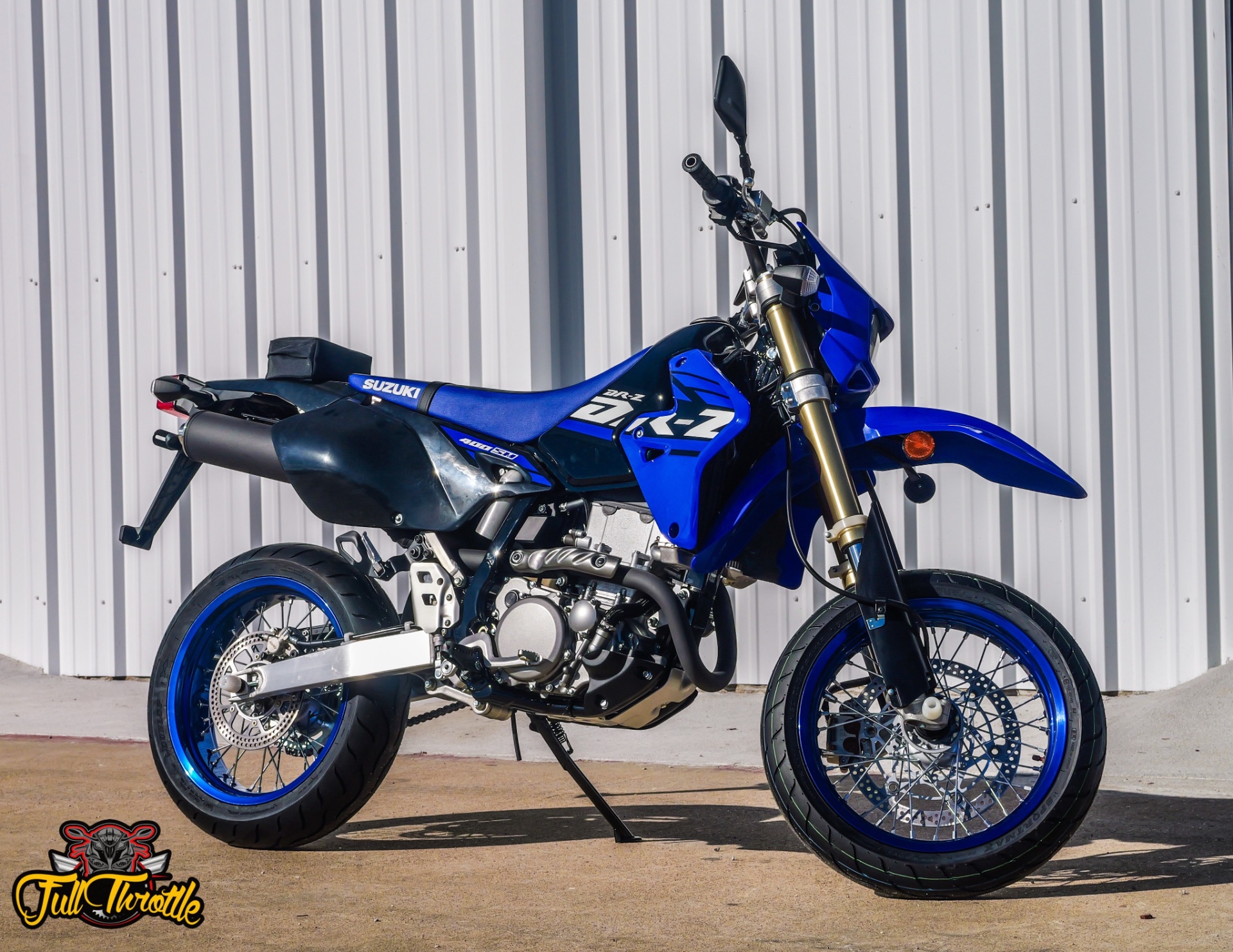 スズキDRZ400 2000-2019 DRZ400S/SM DR-Z400 DR-Z400 DRZ400S DRZ400SM二輪車用ヘッダーリンクパイプフルシステム付き排気管マフラー (D) スズキDRZ400 2000-2019 DRZ400S⁄SM DR-Z400 DR-Z400 DRZ400S DRZ400SM
