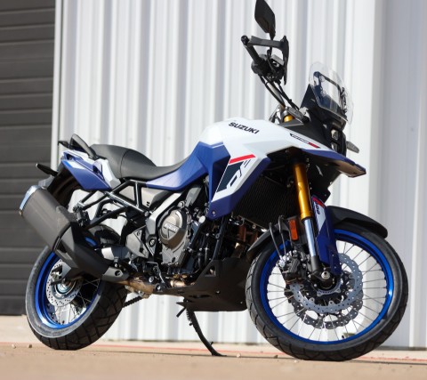 New 2026 Suzuki V-Strom 800DE Pearl Tech White