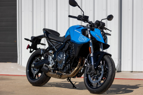 Used 2025 Suzuki GSX-8S Glass Sparkle Black / Pearl Cosmic Blue