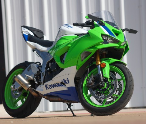 Used 2024 Kawasaki NINJA ZX-6R 40TH ANNIVERSARY (ABS) GRN/WHT/BLUE