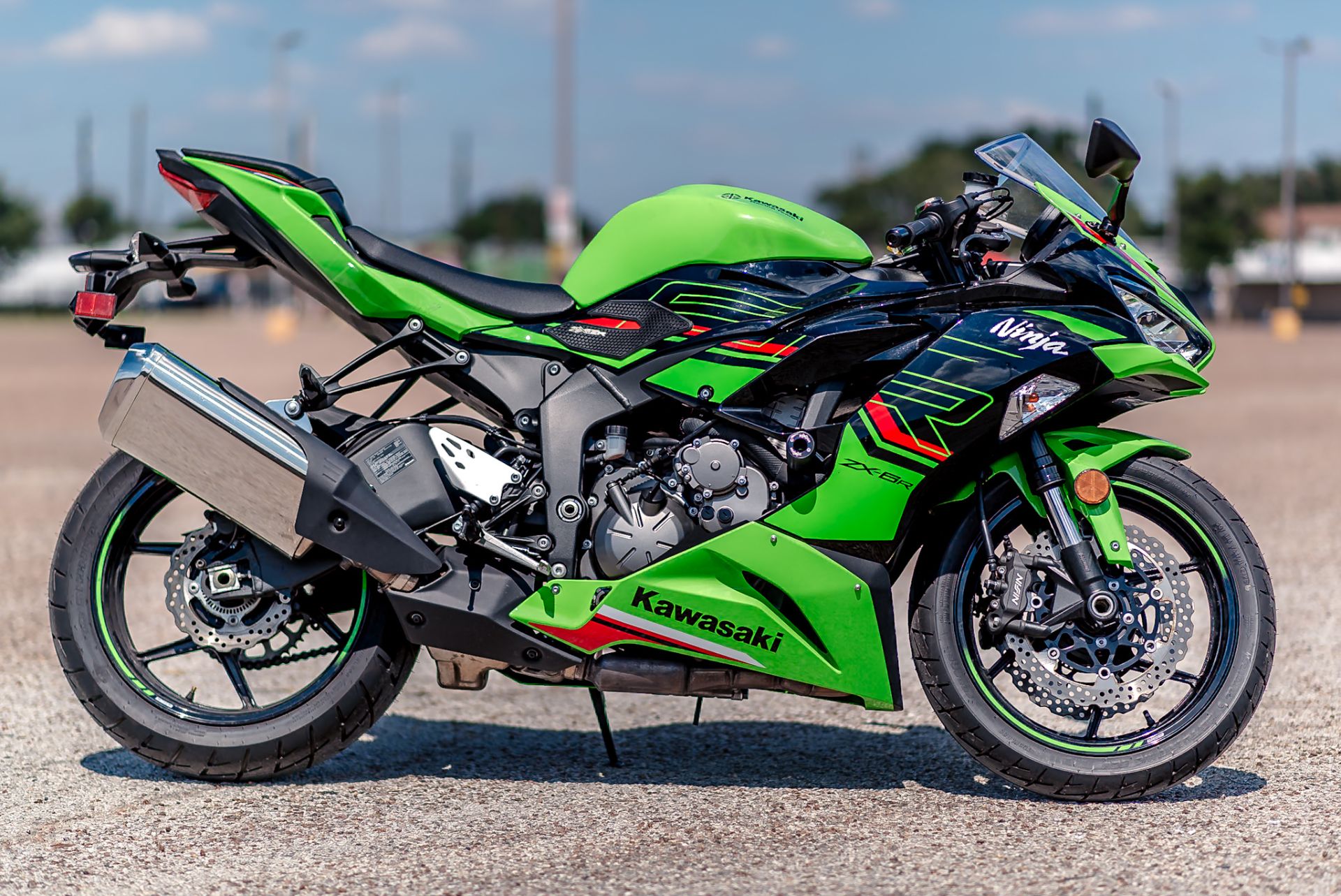 REW 23-24 THE INSANE JKT　GREEN＊GRAY Used 2023 Kawasaki NINJA ZX-6R Green/Black