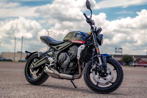 Used 2023 Triumph Trident 660 Silver Ice Diablo Red