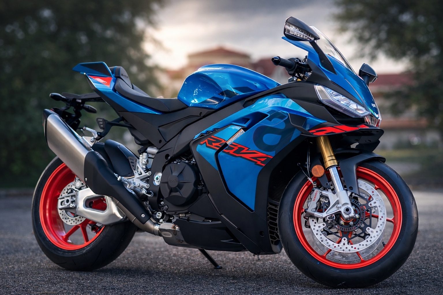 New 2026 Aprilia RSV4 1100 Stingray Blue