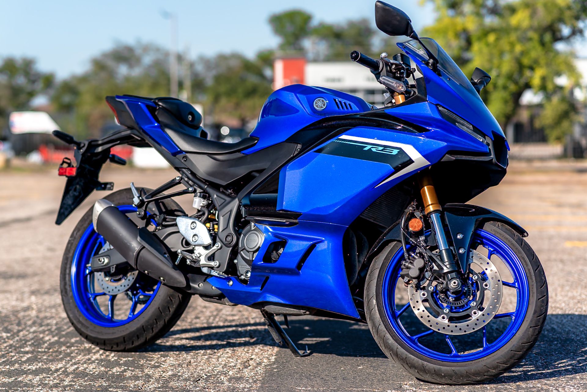 Used 2025 Yamaha YZF-R3 Team Yamaha Blue