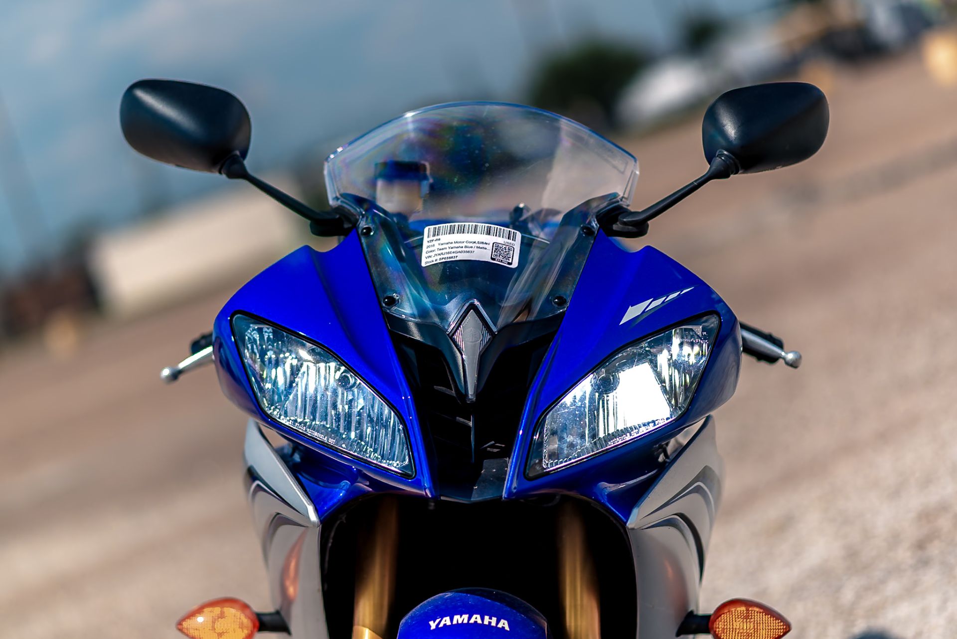 Used 2016 Yamaha YZF-R6 Team Yamaha Blue Matte Silver