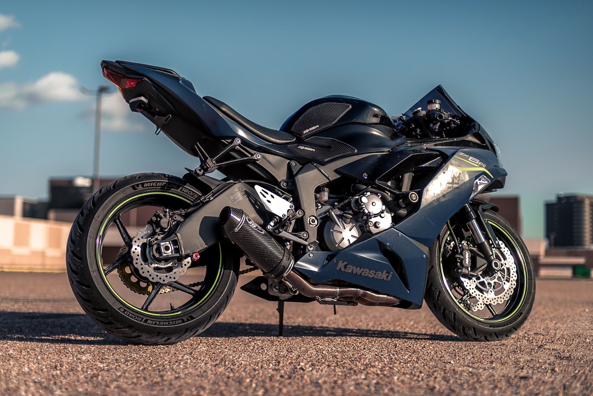 Used 2023 Kawasaki Ninja ZX-6R Metallic Matte Twilight Blue