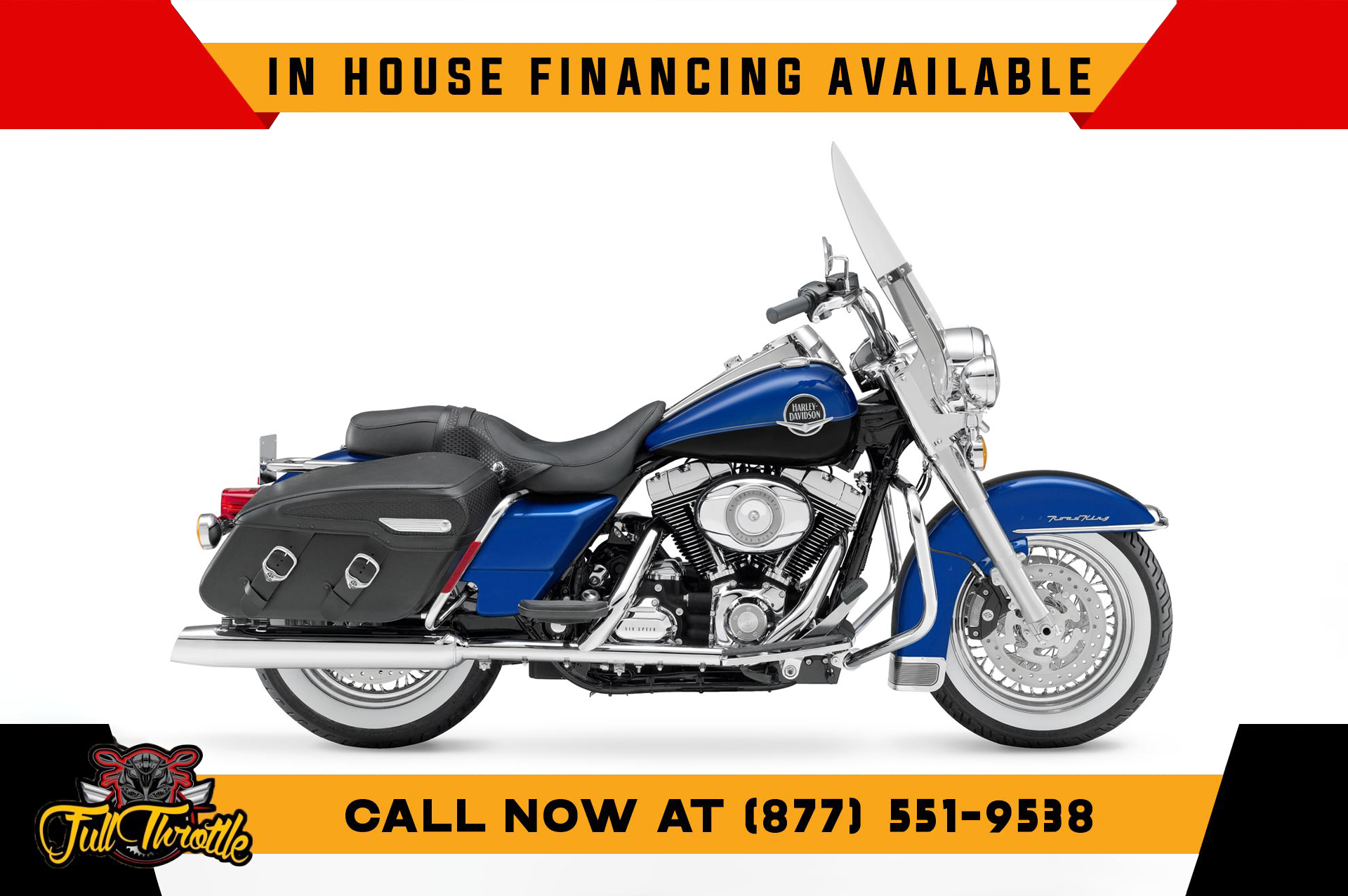 Used 2008 Harley-Davidson Road King® Classic Pacific Blue Pearl